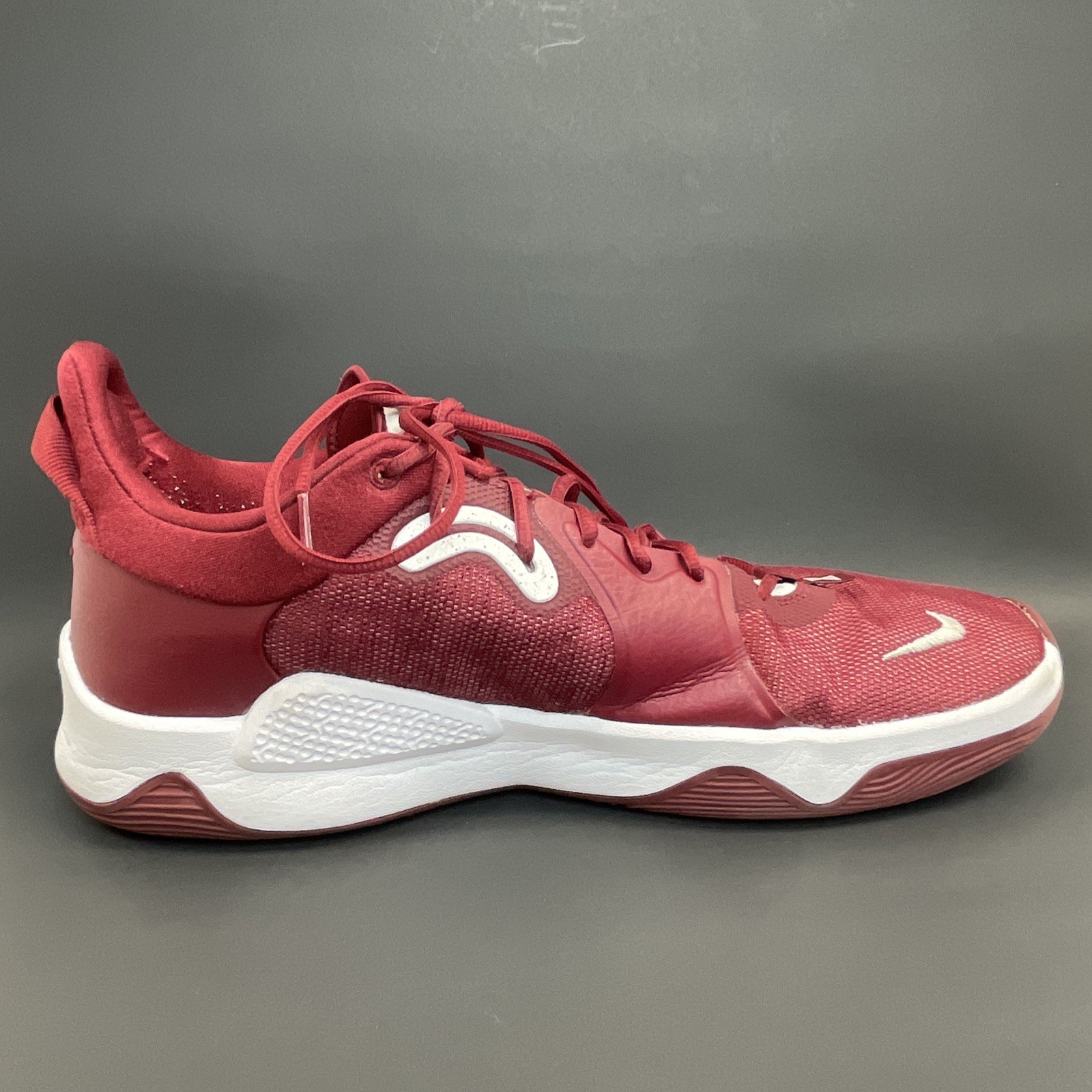 Nike Paul George PG 5 TB Promo Basketball Mens Size 15 Maroon Red DM5045-601