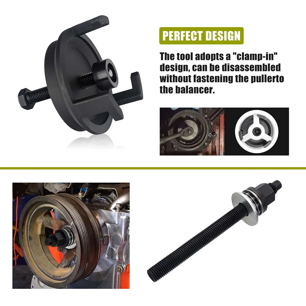 LS Harmonic Balancer Mounting Puller Pulley Tool Kit For Chevrolet GM LS LS1 LS3