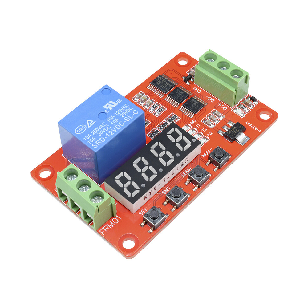12V Automation Delay Multifunction Self-lock Relay Cycle Timer Module PLC Home