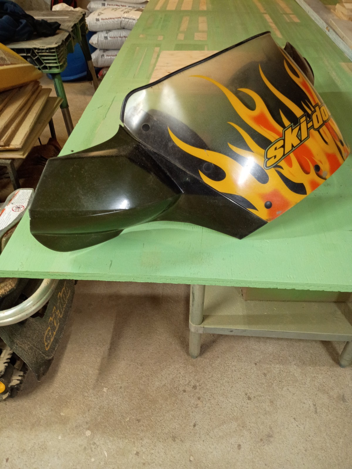 2006 Skidoo Mxz 600 Ho Snowmobile Windshield With Hand Guards