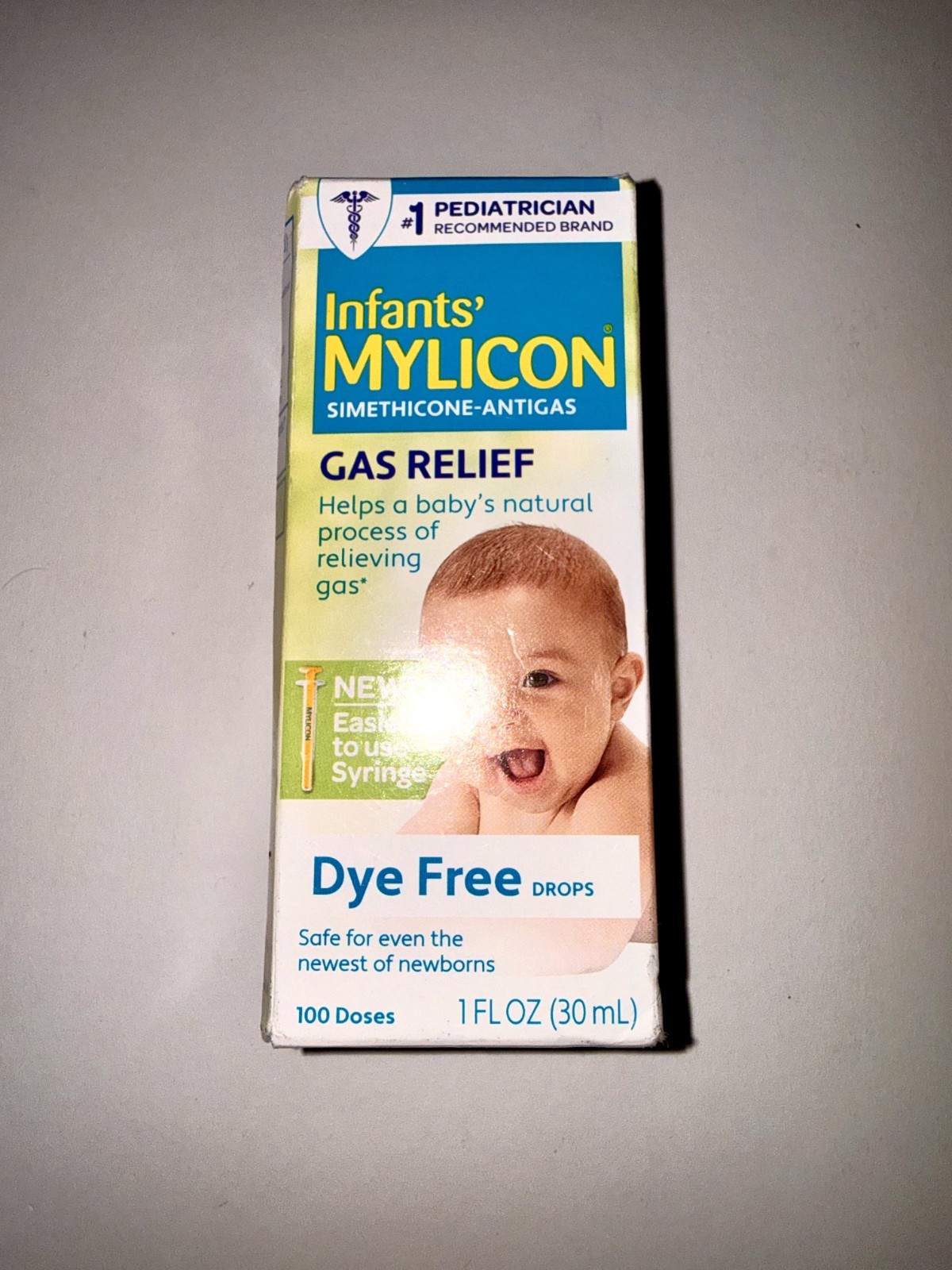 Mylicon Gas Relief Drops for Infants and Babies, Dye Free Formula, 1 FL Oz...