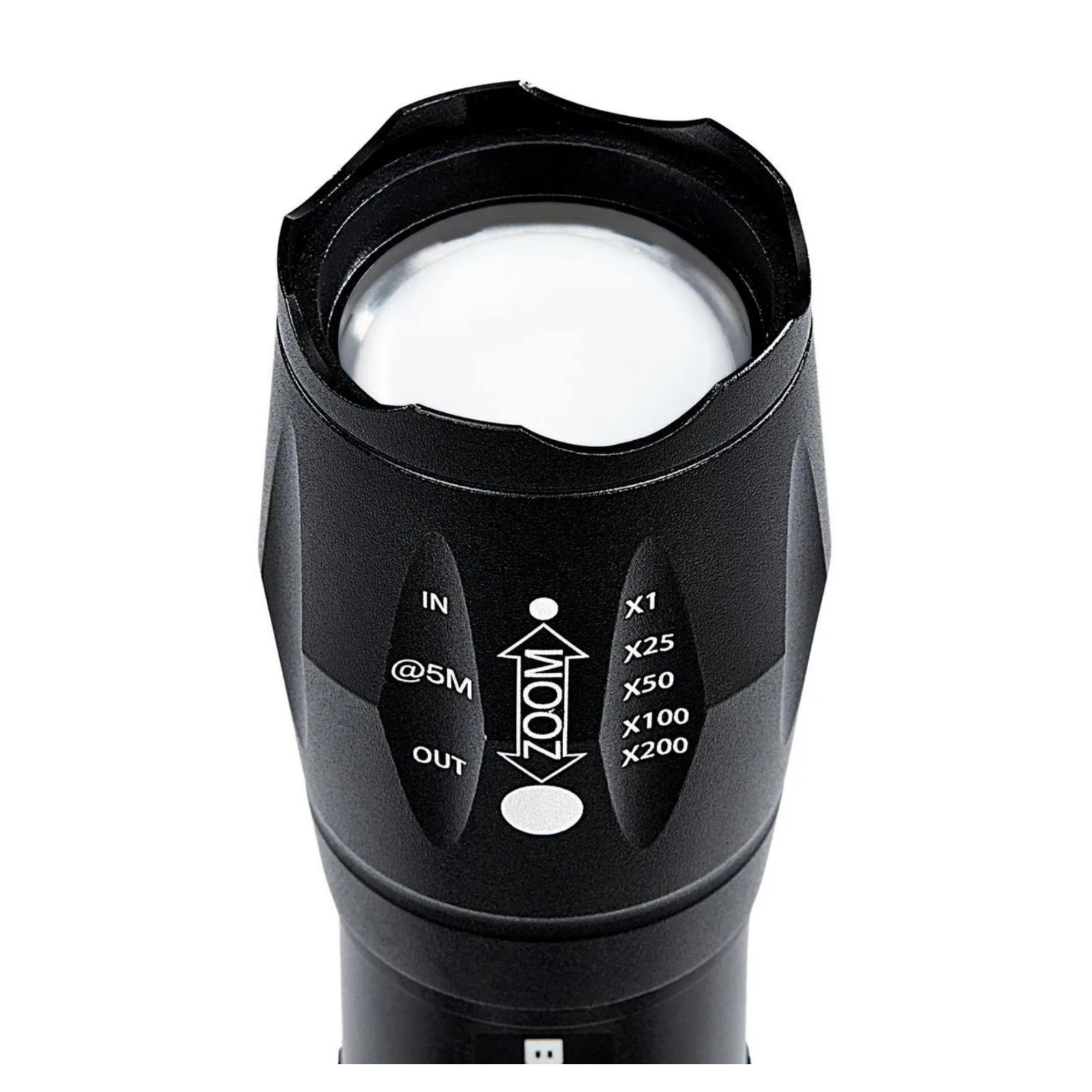 800 Lumen Tactical LED Flashlight with Adjustable Zoom & High/Low Modes