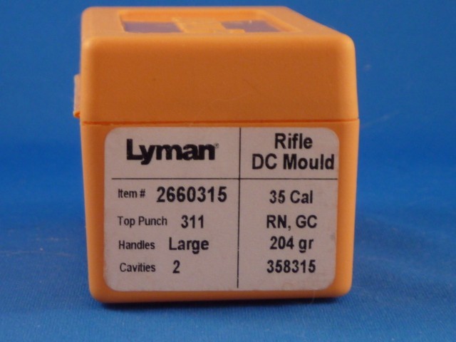 LYMAN 2660315  2 Cavity 35 Cal. Bullet Mould NEW