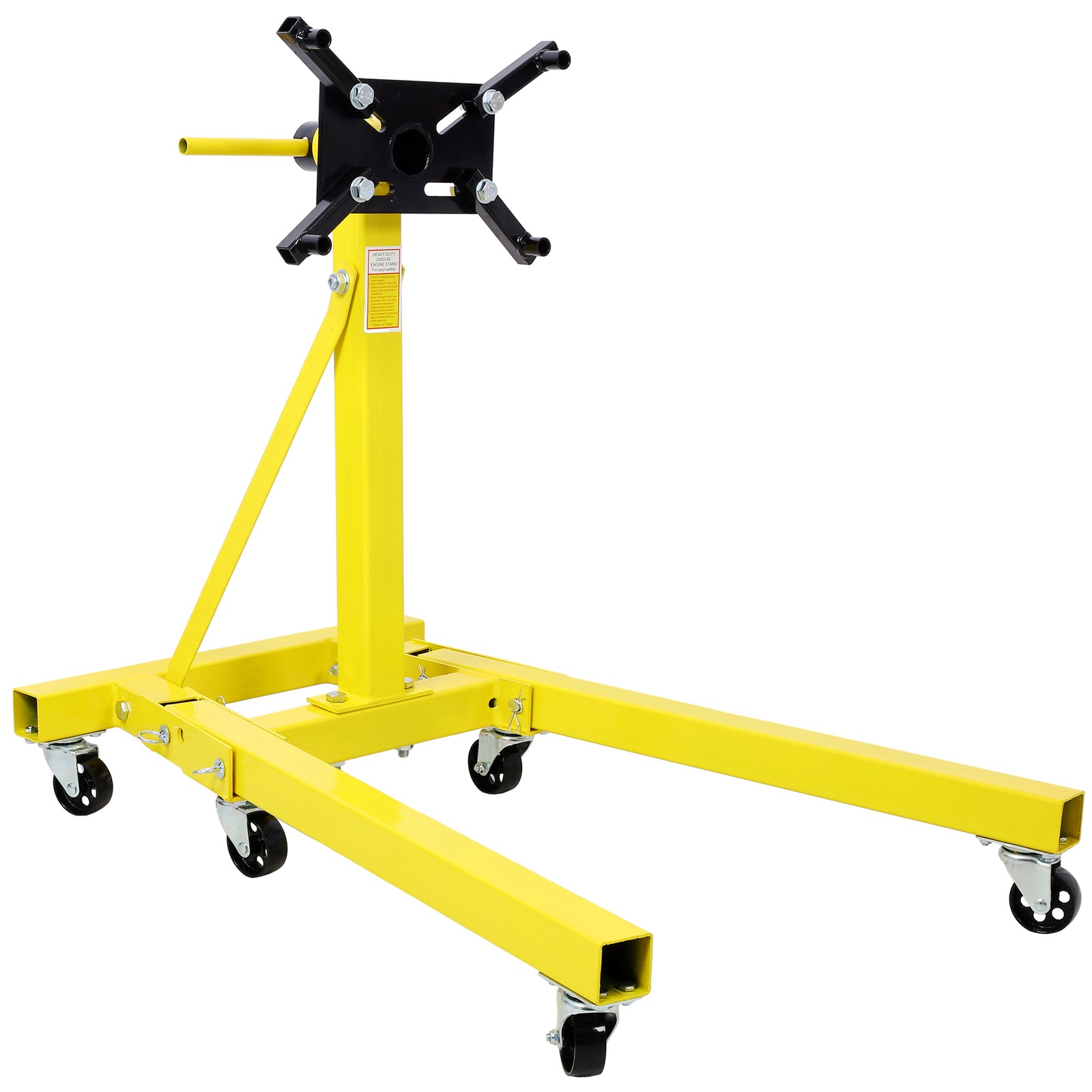 Folding Engine Stand 2000 lbs Capacity 360° Adjustable Mounting Head