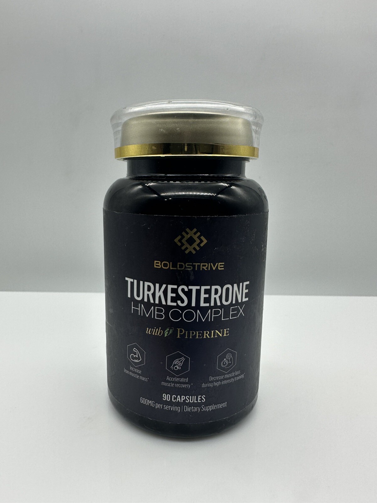 Turkesterone HMB Complex with Piperine 600mg Ajuga Turkestanica Extract 90 Ca