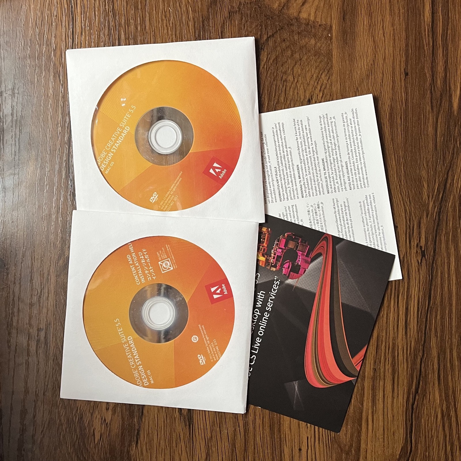 Adobe Creative Suite 5.5 CS5.5 Standard Mac OS X Full Retail DVD