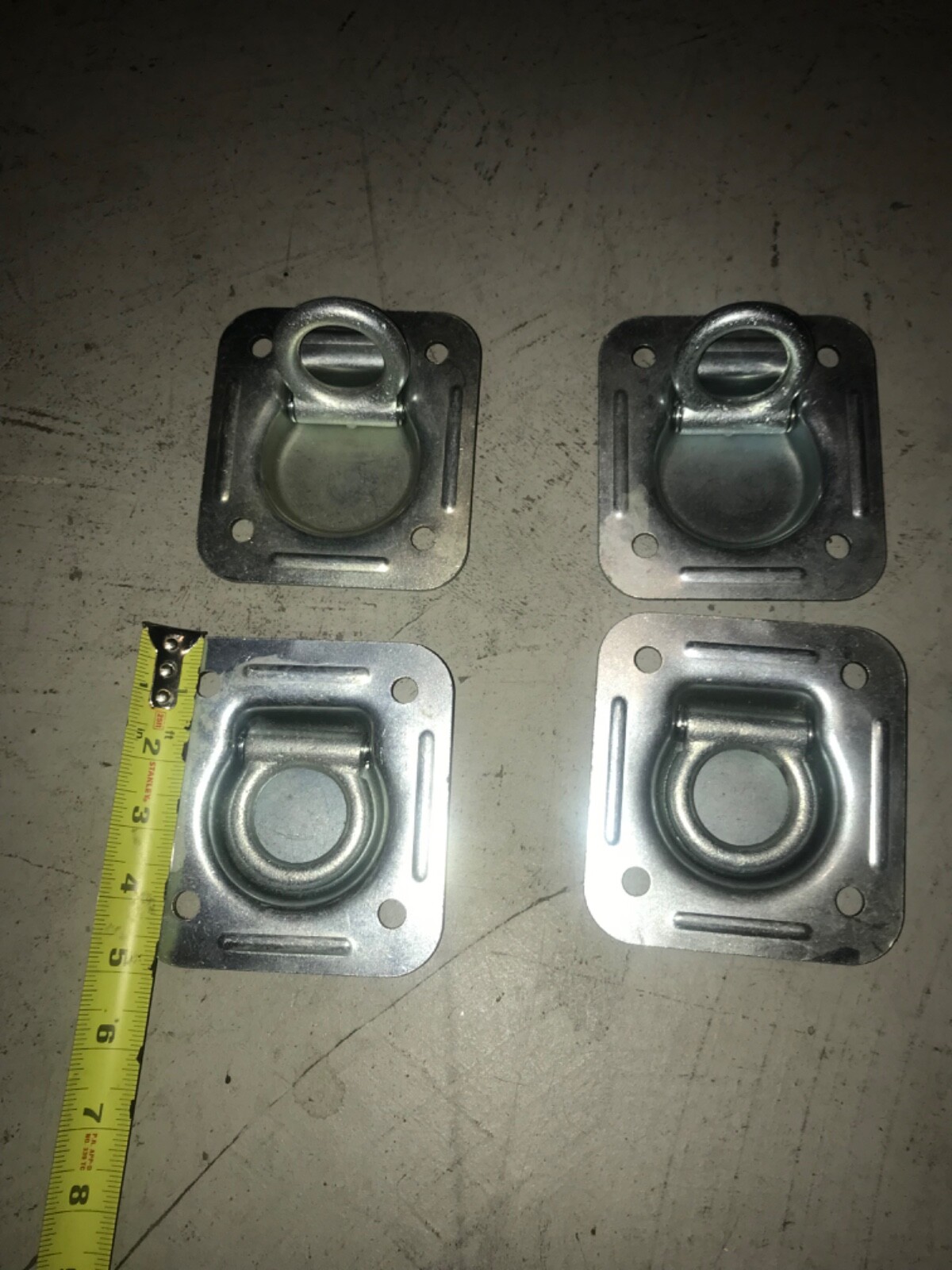 Tie down D rings 5” plate for truck or trailer