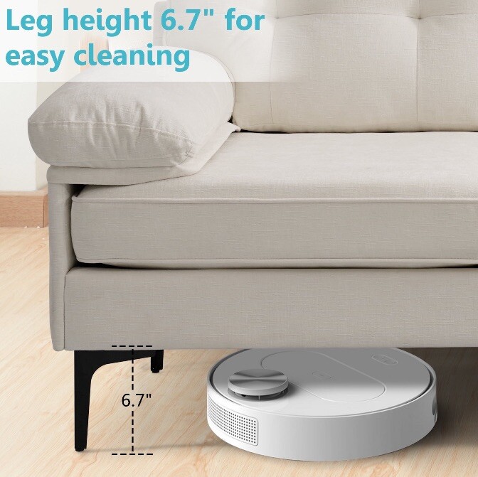 Convertible Sectional Sofa Couch, Convertible L Shaped Couch, Reversible Chaise