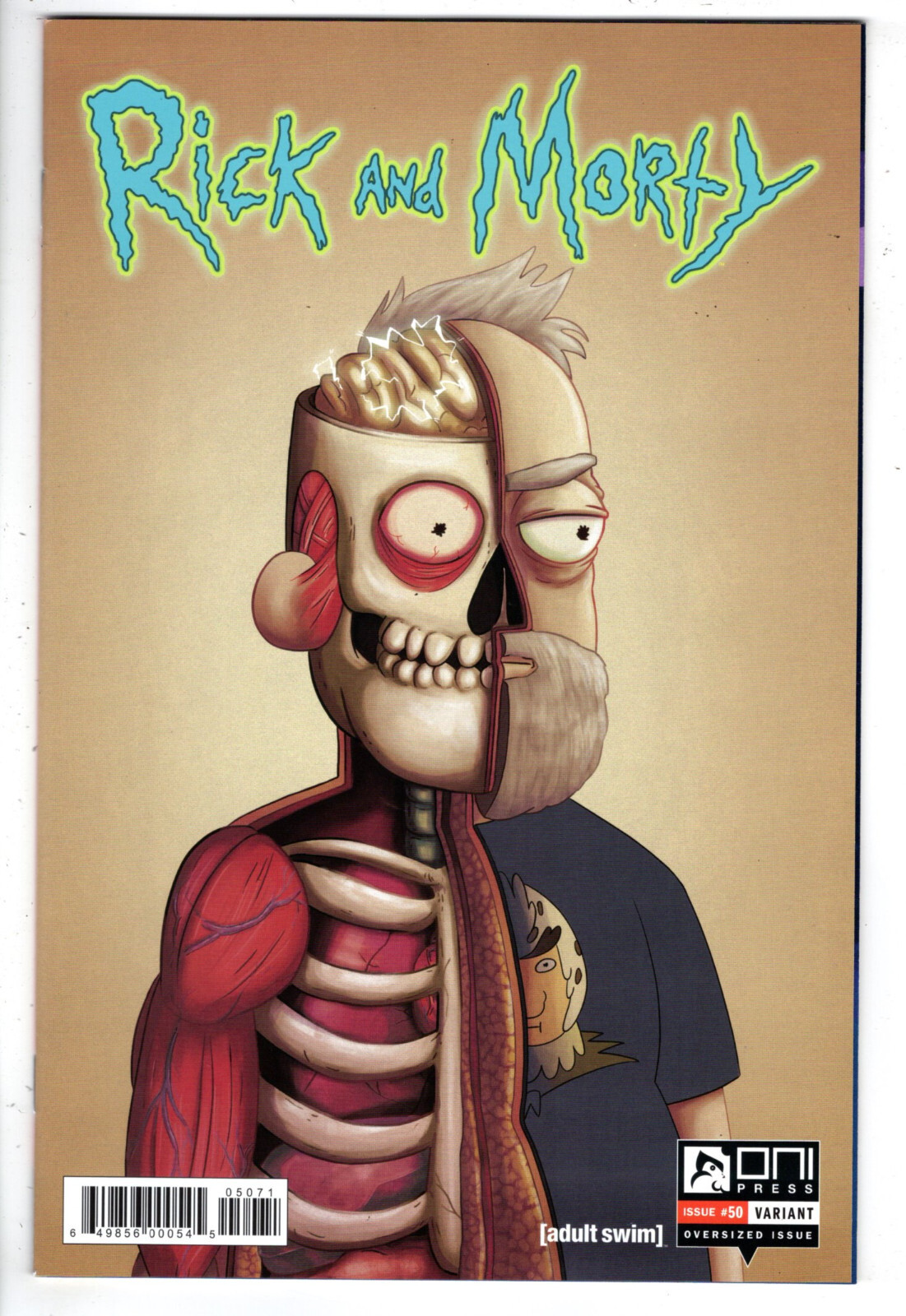 RICK AND MORTY #50 (2019) - GRADE NM - ONI 1:25 INCENTIVE DAN HARMON VARIANT!