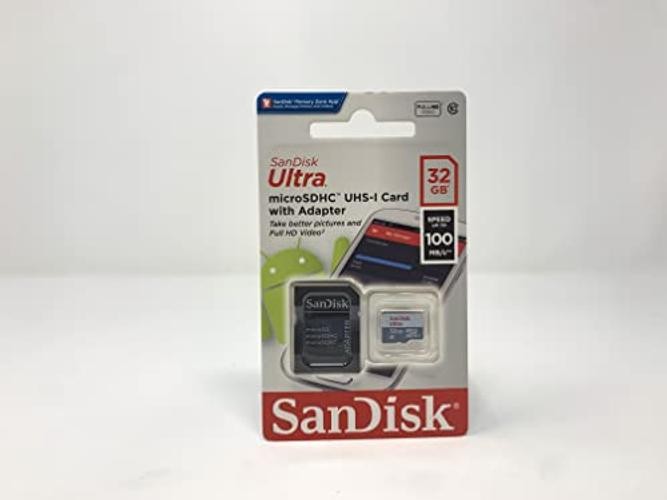 Ultra UHS-I/Class 10 Micro SDHC Memory Card With Adapter - SDSDQUAN-032G 32GB