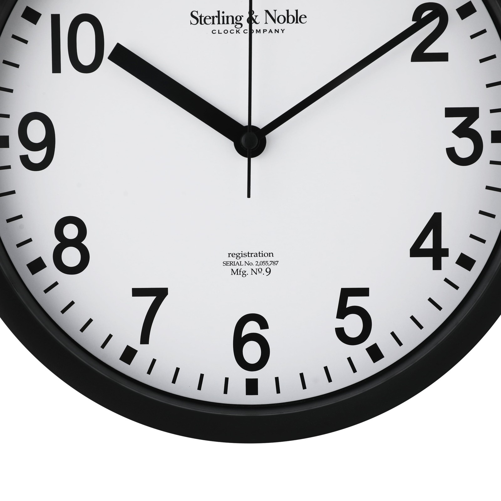 Mainstays Basic Indoor 8.78" Black Analog Round Modern Wall Clock