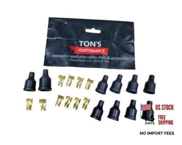 7-8mm Spark Plug Wire Boots & terminals for Points/Socket Type Distributor