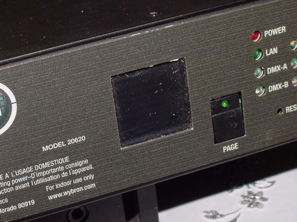 Wybron Net IT, 2-Port Node, Model 20620, 24VDC, for DMX/RDM Device Control Used!