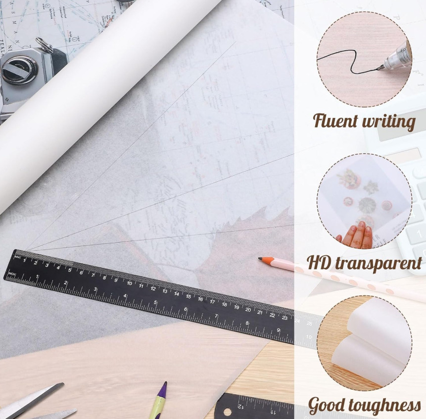 Tracing Paper Translucent Paper Transparent Trace Paper Pattern 17in x 25yd Roll