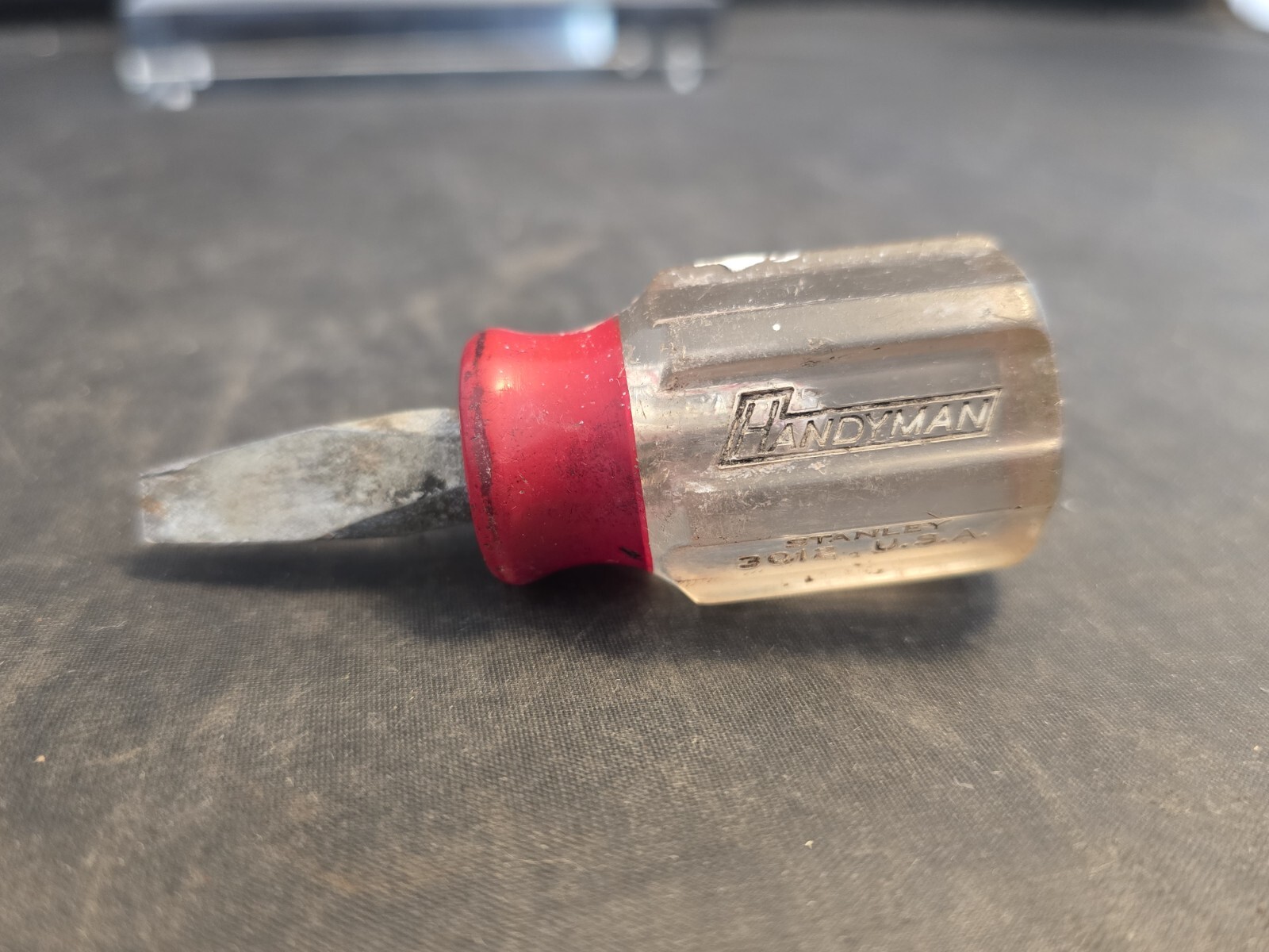 Vintage "Stanley" Handyman #3012 Flat Tip Stubby Screwdriver