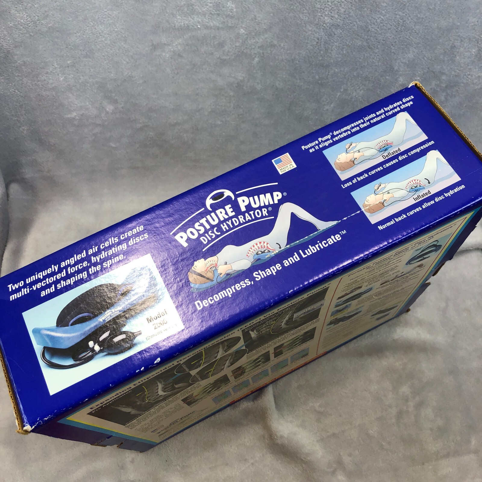 Posture Pump Disc Hydrator Professional Model 2000 Back Spine Corrector with Box