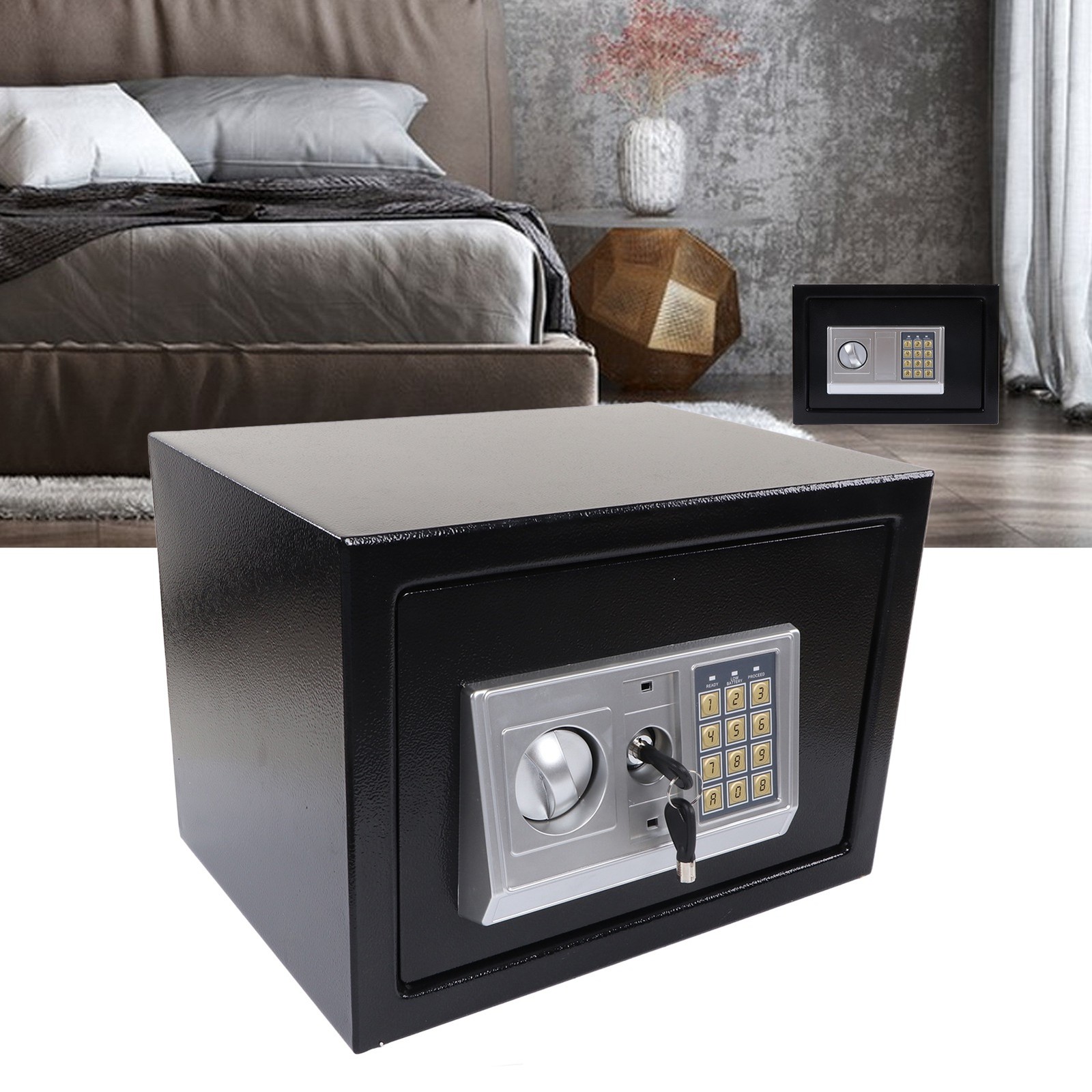 Password Security Case Alarm System Electronic Safe Cabinet For Jewelry