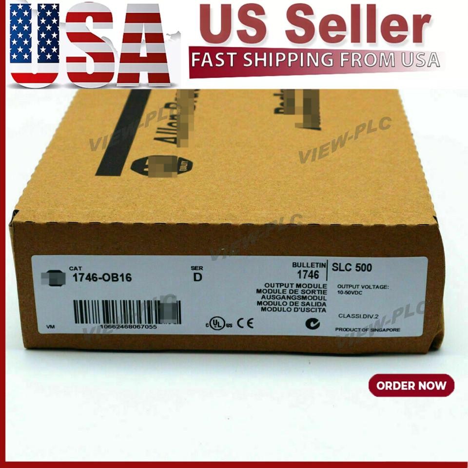 New Sealed AB 1746-OB16 CAT SLC 500 PLC Output Module 1746OB16 US Free Tax