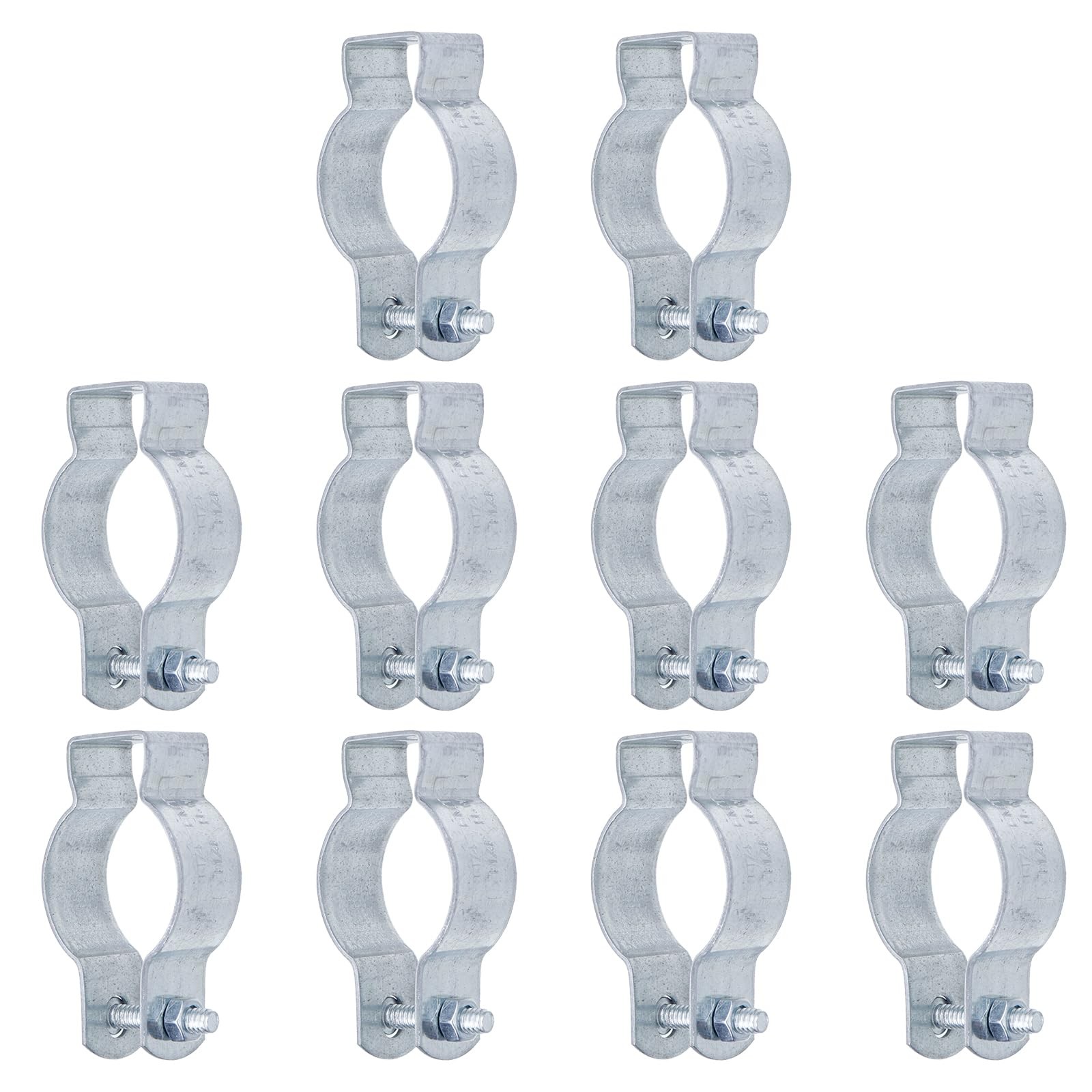10pcs Conduit Hangers with Bolt 1-1/4" Conduit Clamps Conduit Clips Plated St...