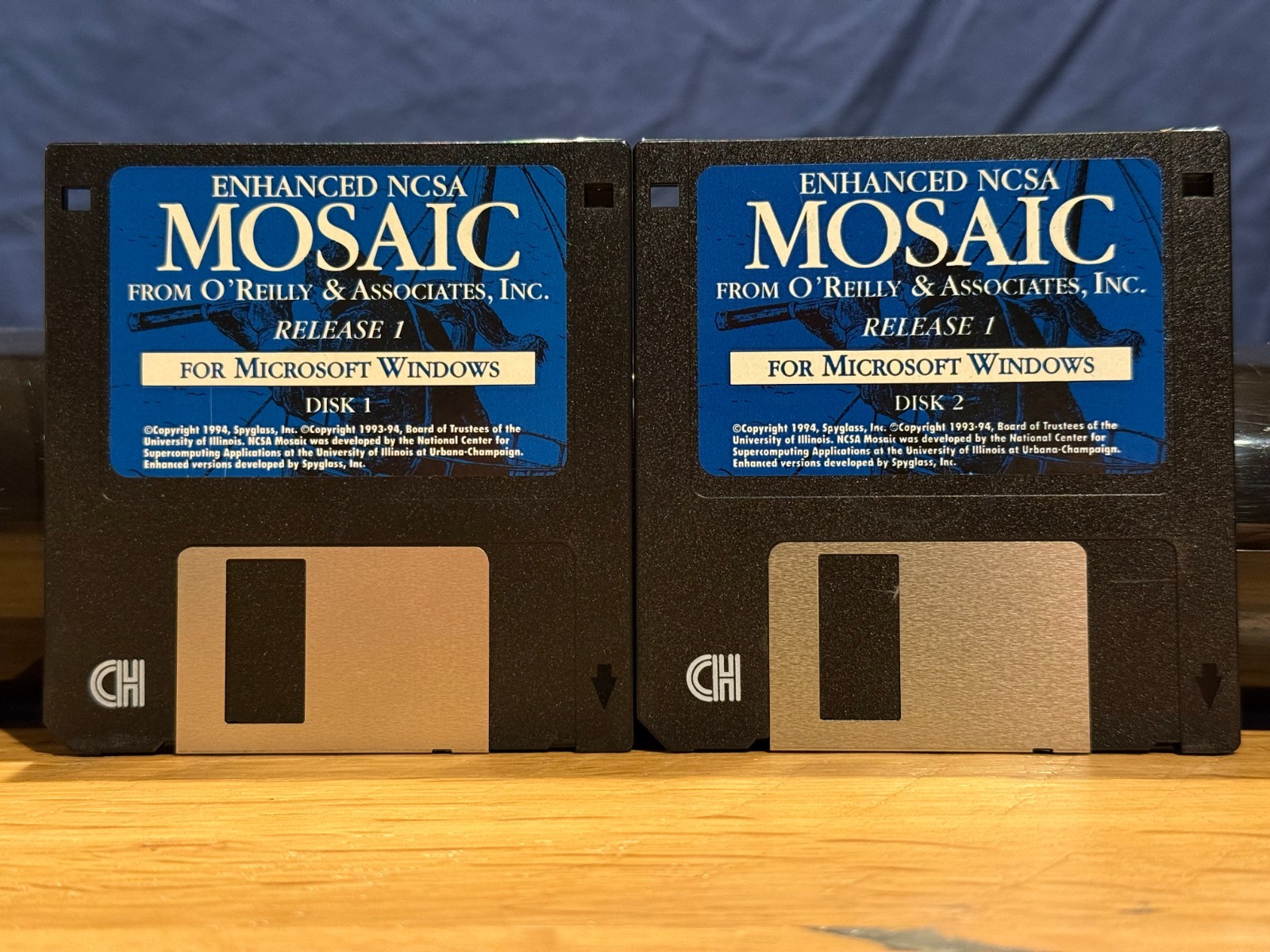 Enhanced NCSA Mosaic Release 1 for Windows - Vintage on 3.5" Disks (2)