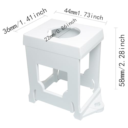 4PCS Plastic Pushbutton Switch Power On/Off Switch DIN Rail Mounting Bracket