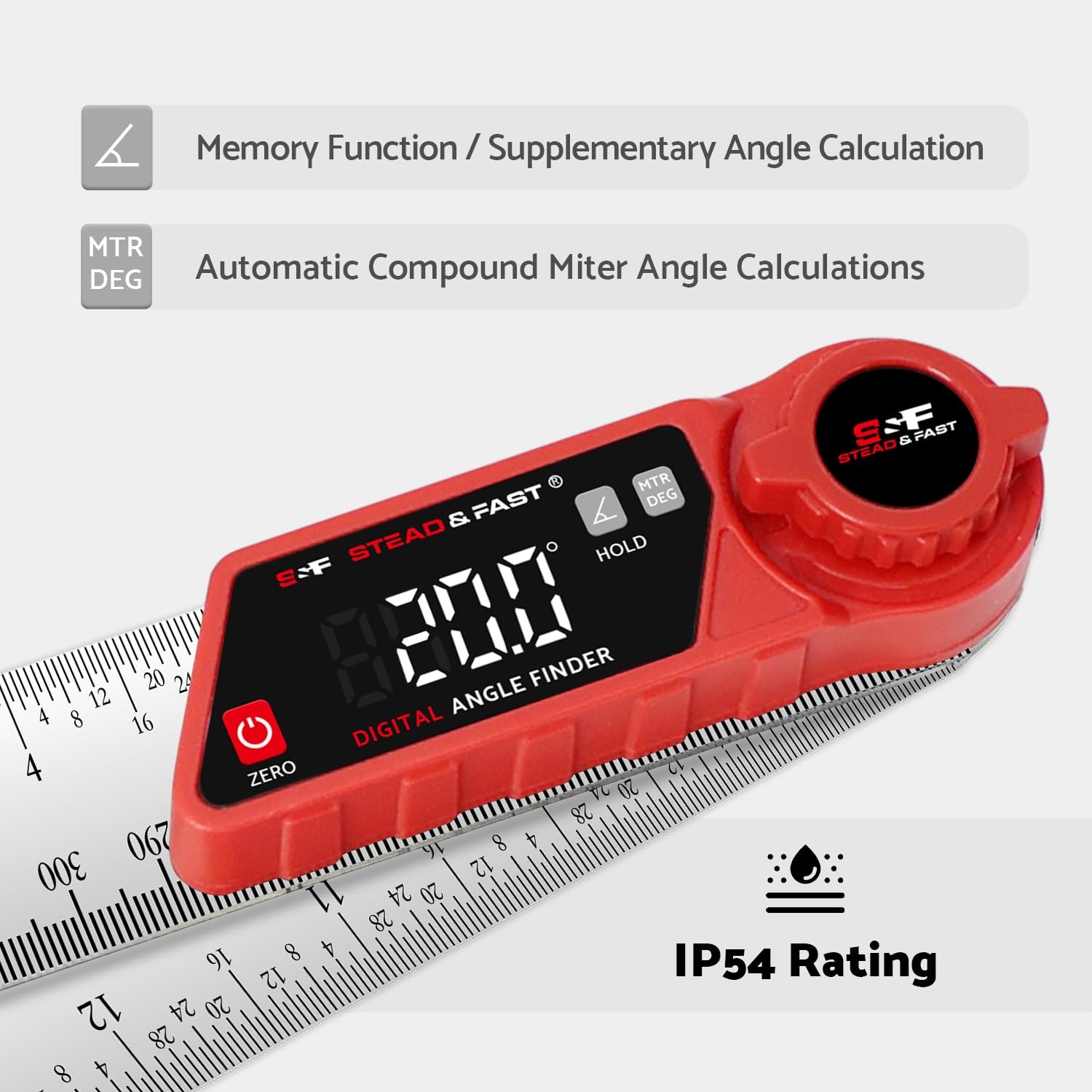 Digital Angle Finder Tool 7 Inch / 200 mm, Miter Saw Protractor for Compound ...