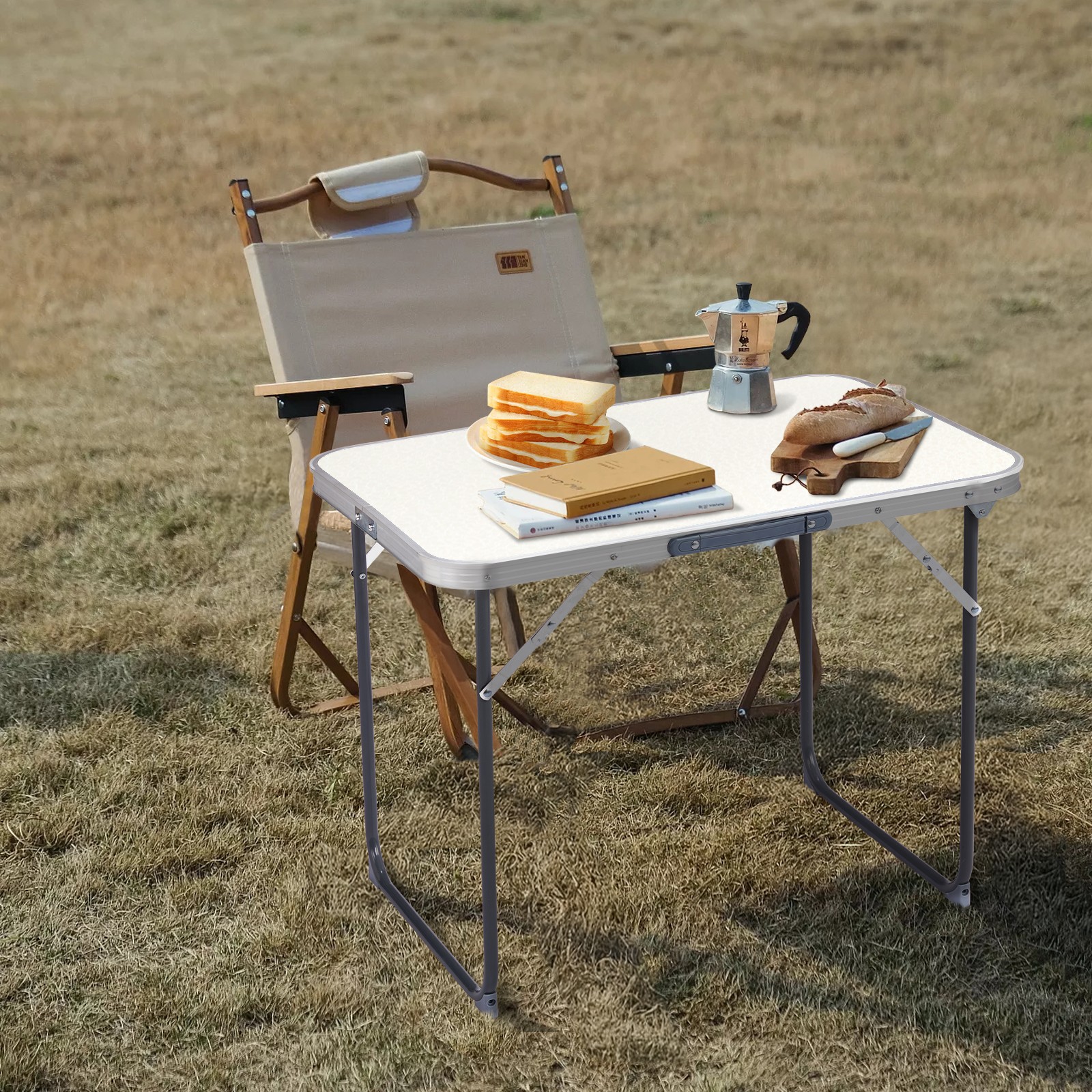 HOT Sale 70x50x60cm Aluminum Camping Folding Table New ---