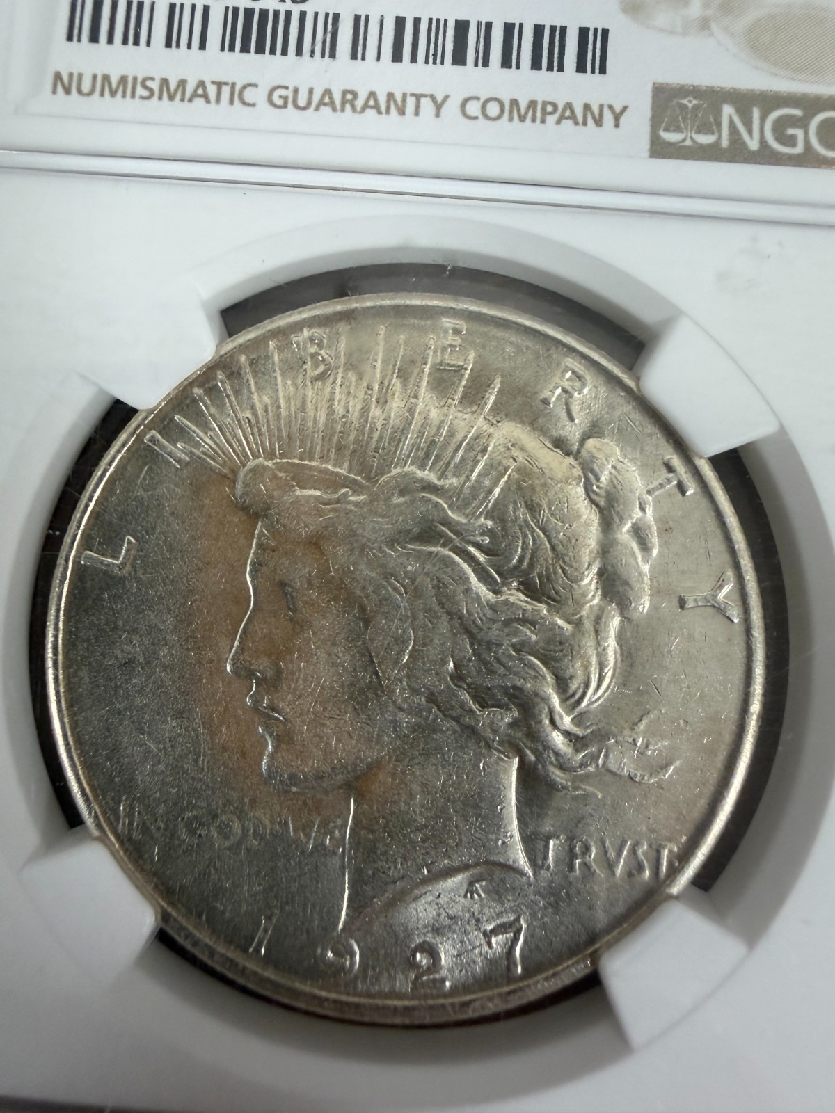 1927-S Peace Dollar NGC AU 53