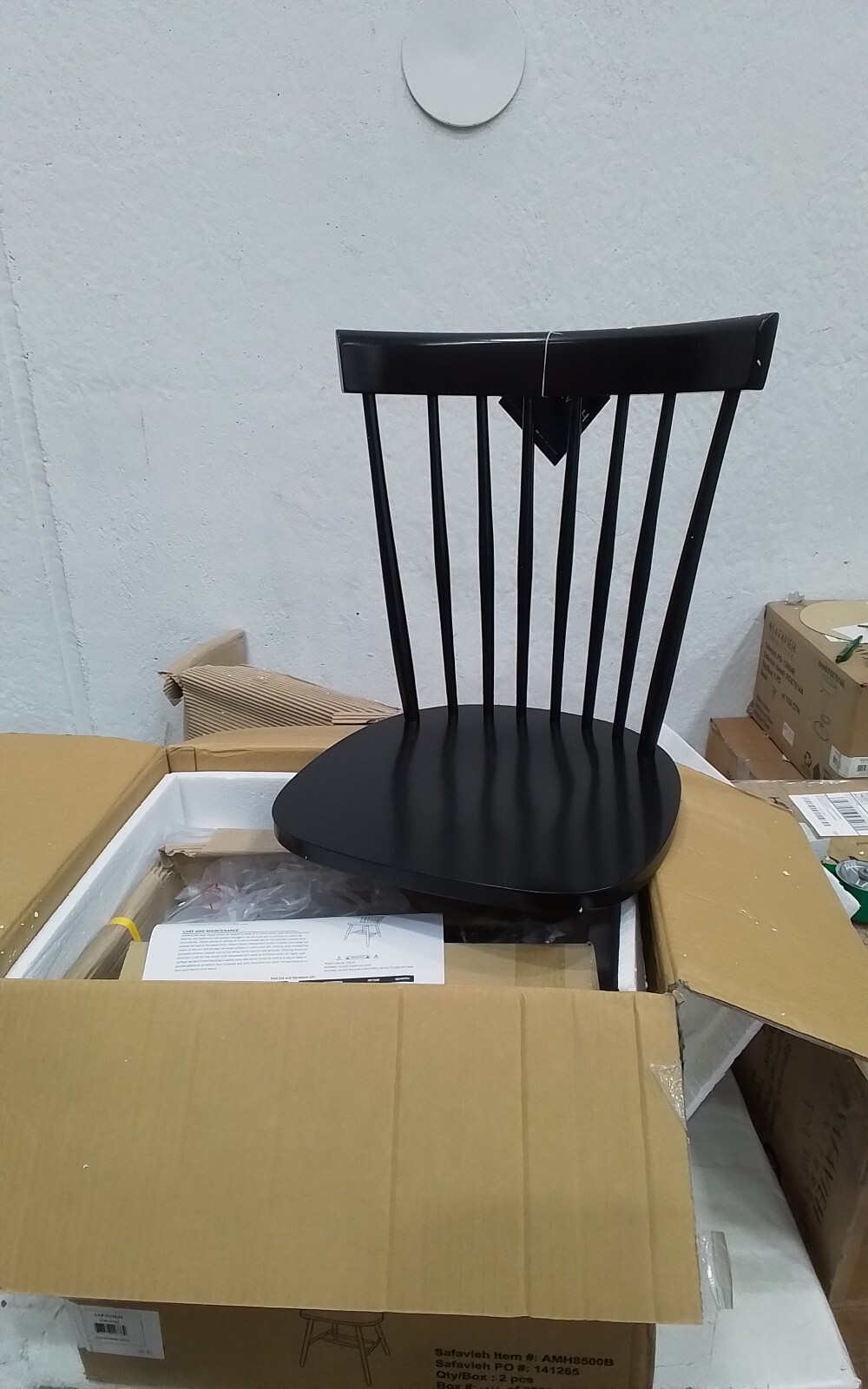 Safavieh PARKER SPINDEL SIDE CHAIR, Reduced Price 2172747401 AMH8500B