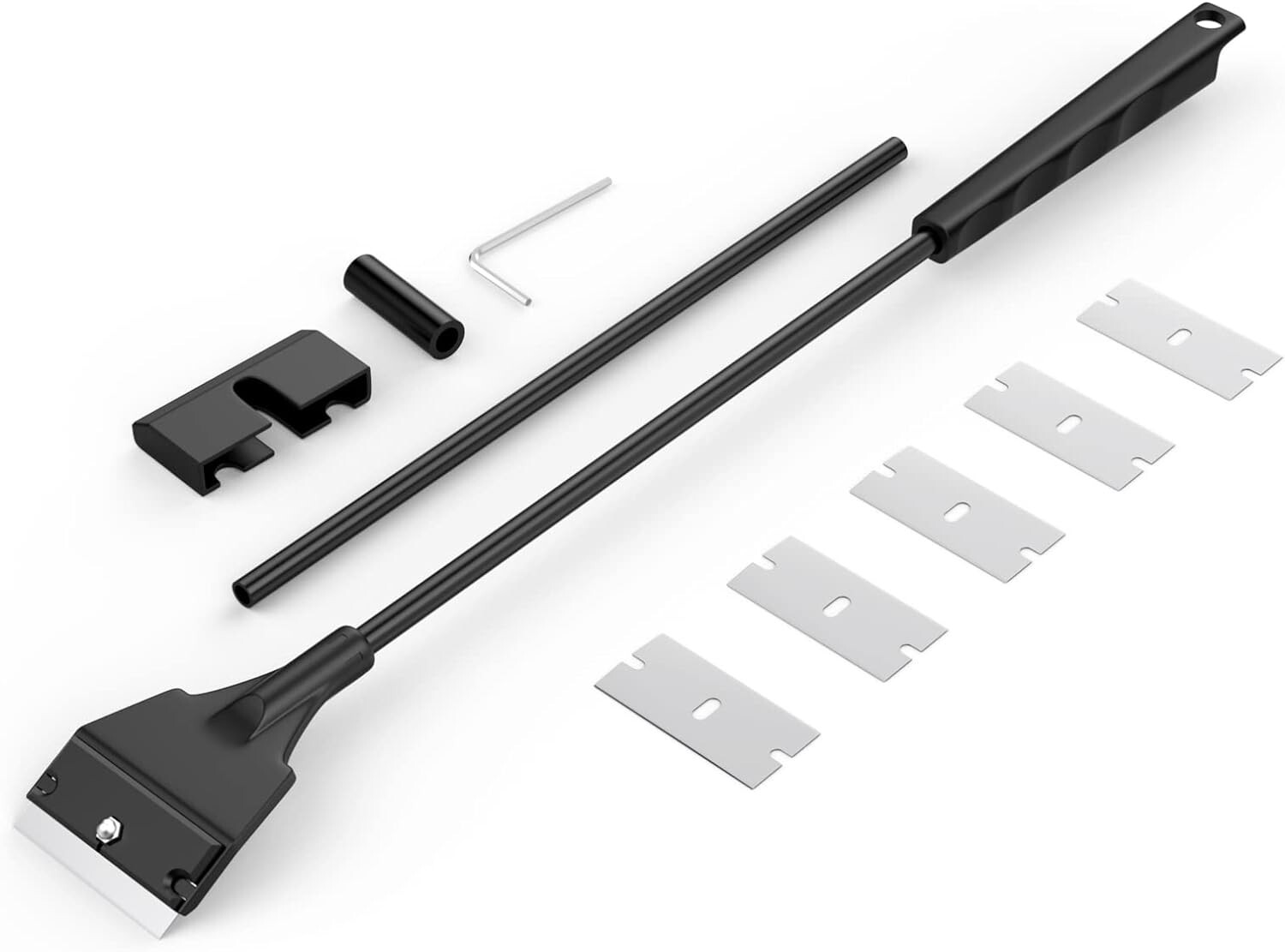 Aquarium Algae Scraper for Glass Aquariums with 5 Replaceable Blades, Fish Tank