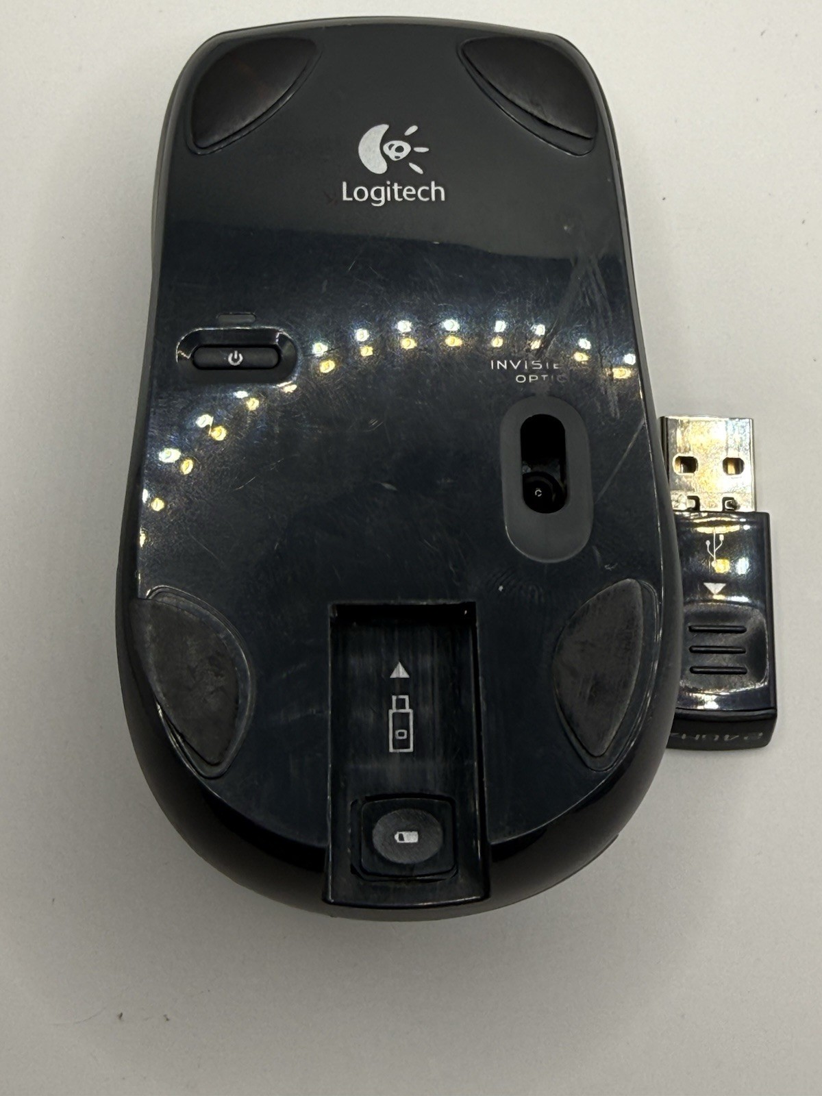 Logitech M-RCD125 Wireless USB Ergonomic Optical Mouse Tested and Working