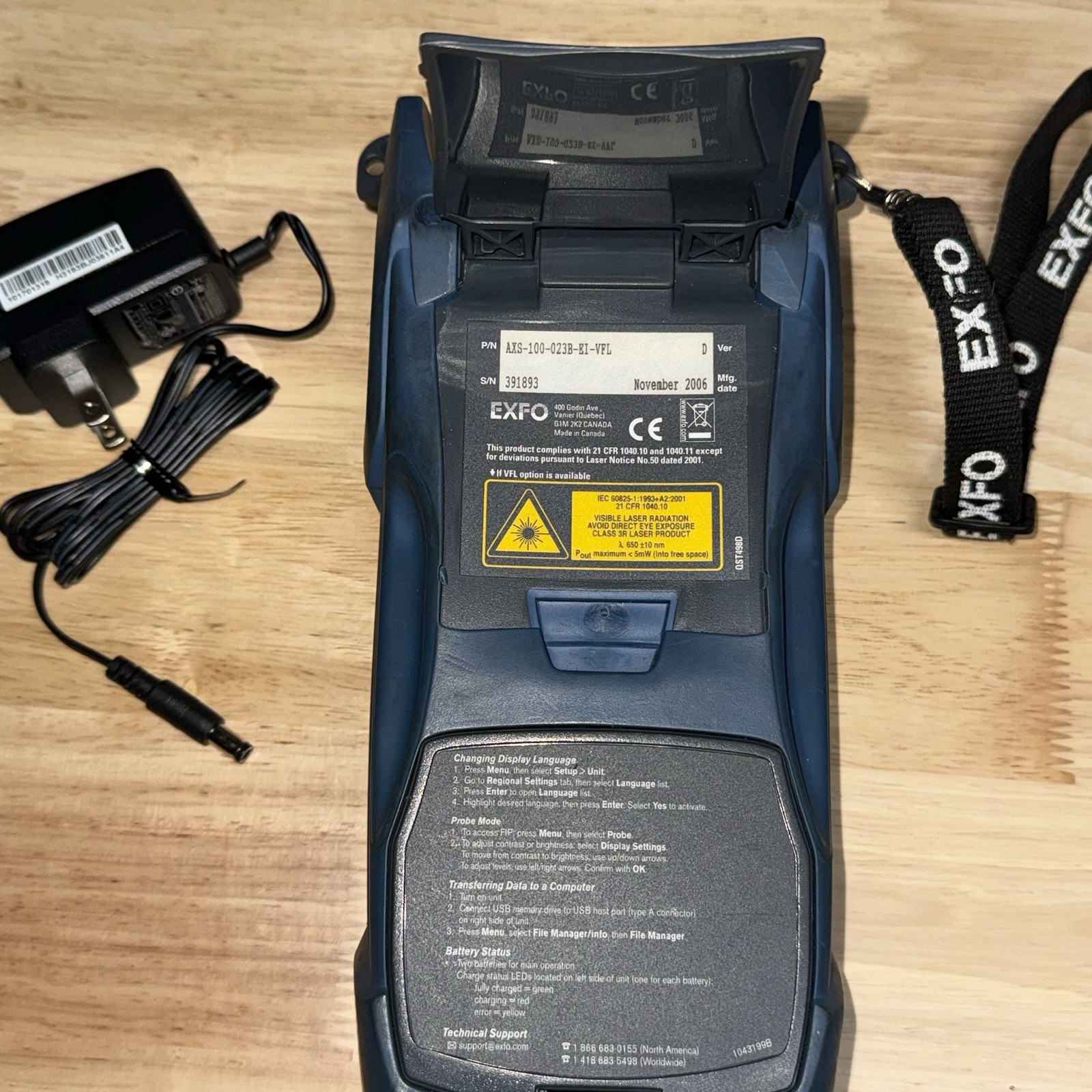 EXFO AXS-100 SM OTDR Fiber Optic Tester