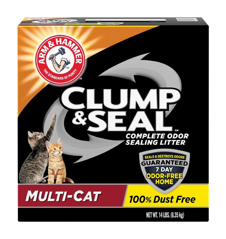 Arm & Hammer 02143 Multi-Cat Clump & Seal Platinum Litter