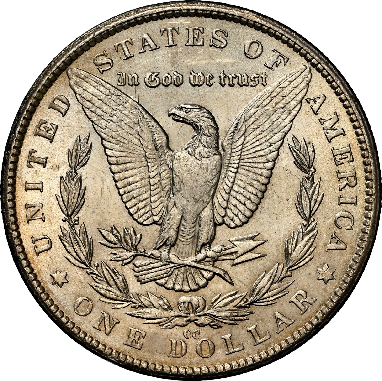 1882-CC Morgan Silver Dollar NGC MS62 Carson City Bright Luster