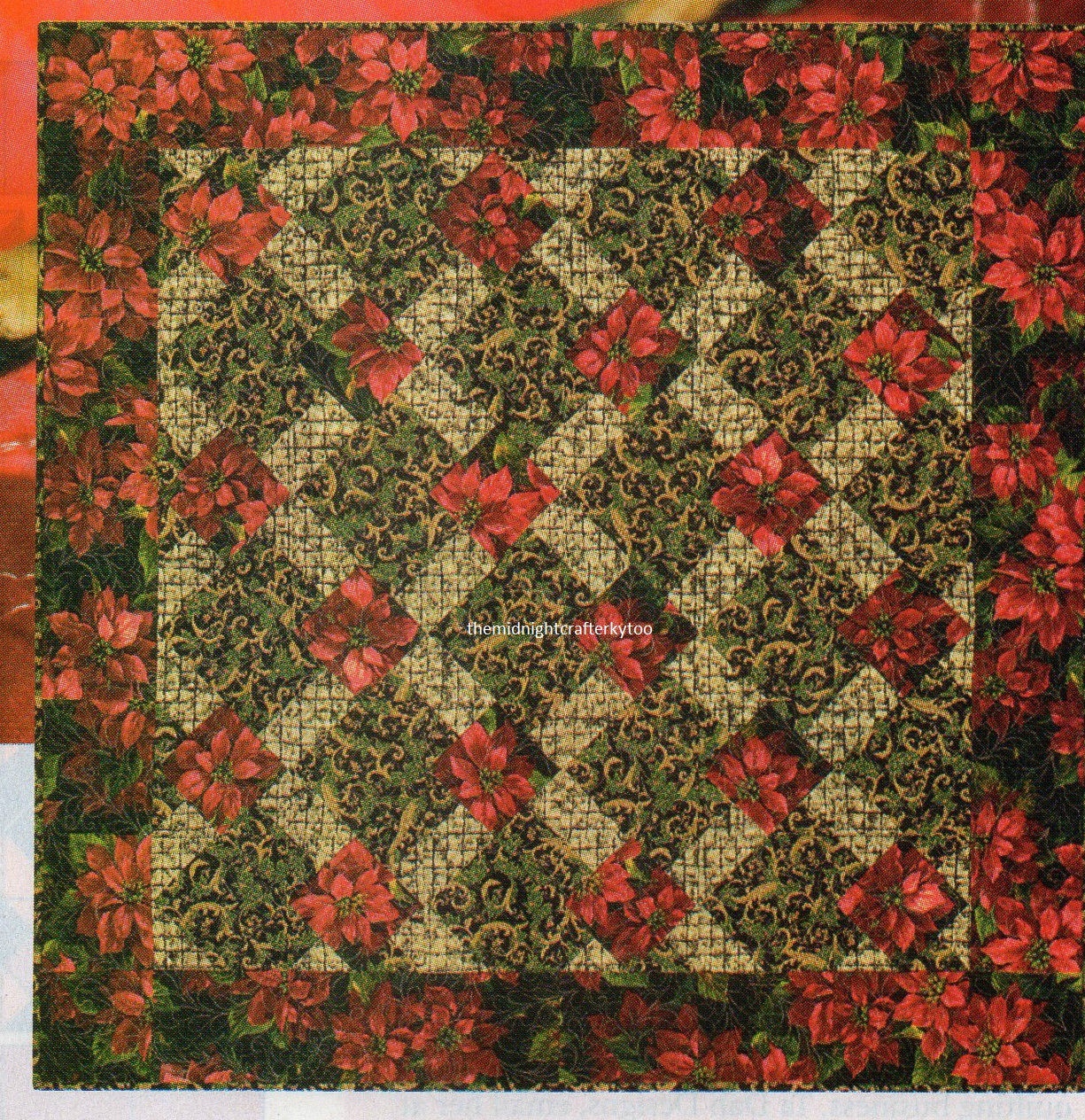 Glitter And Gold Quilt Pattern Pieced DH