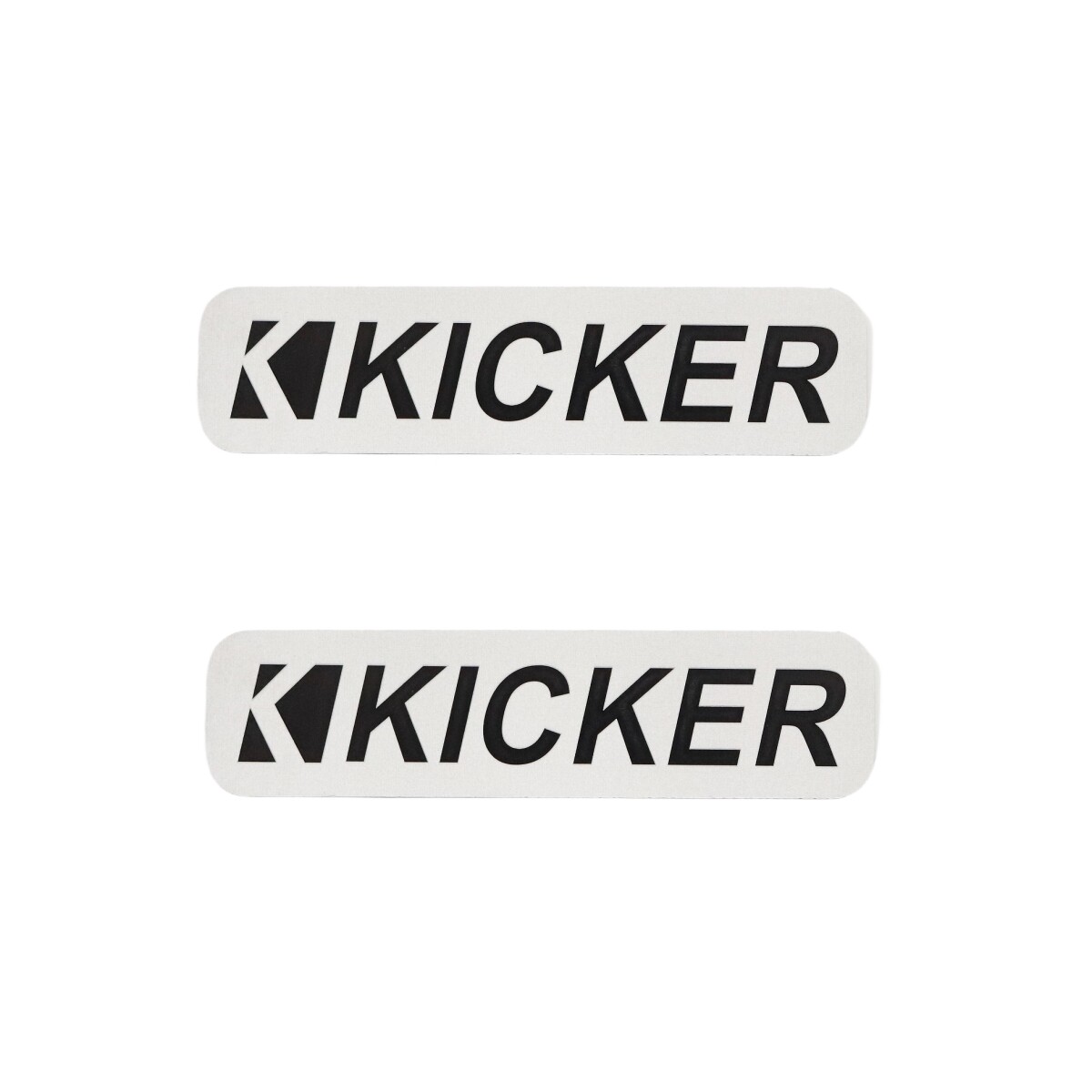 KICKER Speaker Aluminum Logo Badge Emblem Design 76.2mm(3")X19mm(0.74")