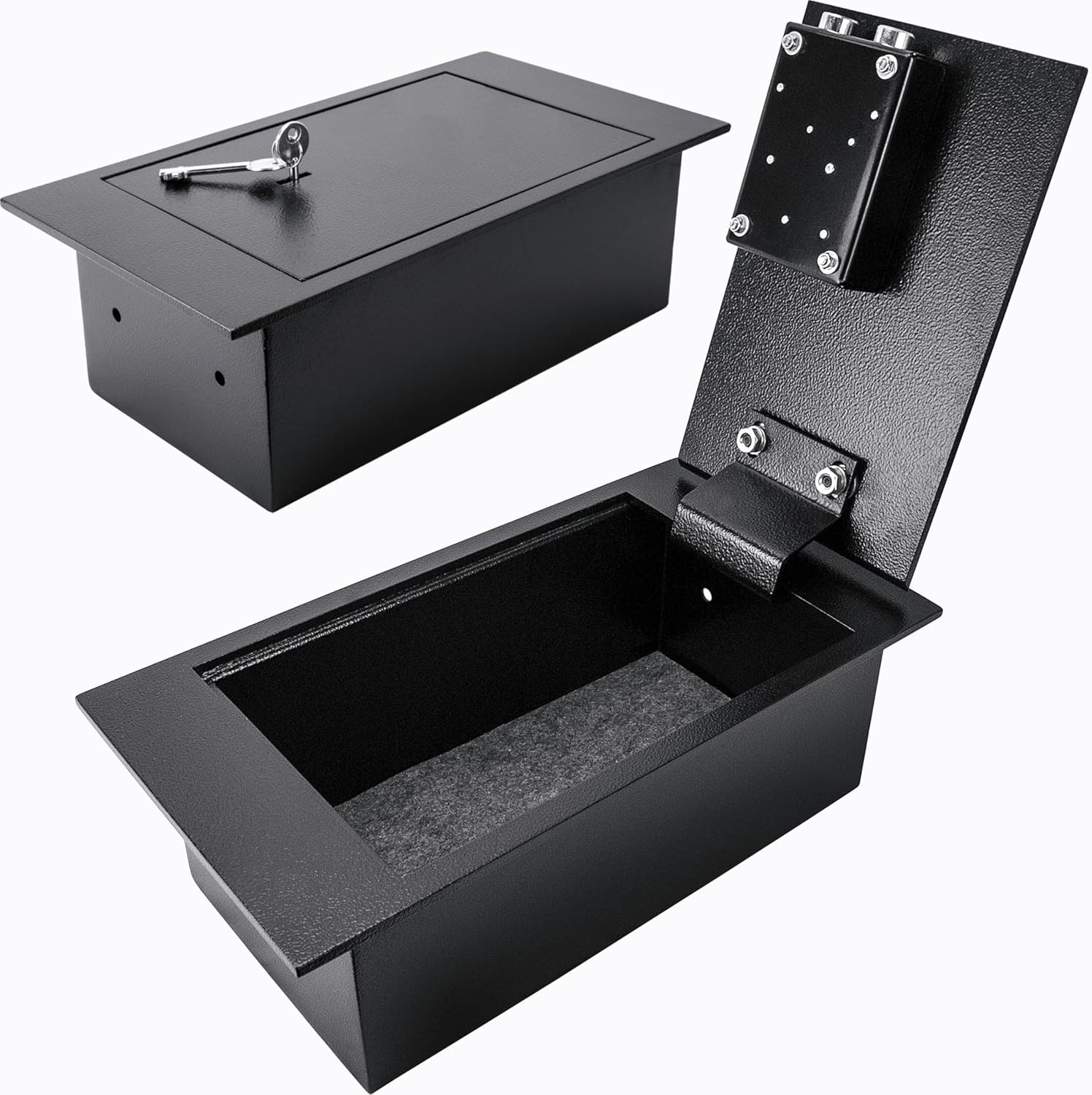 0.22 Cu. Ft. Hidden Floor Safe with Key Lock – Secure Storage for Valuables