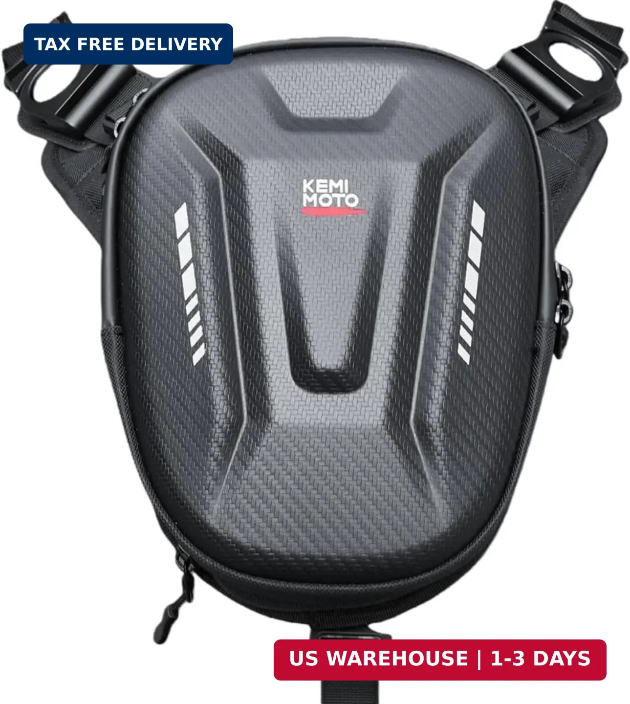 KEMIMOTO Motorcycle Magnetic Tank Bag, EVA Hard Shell Thigh and Drop Leg Bag, Mo
