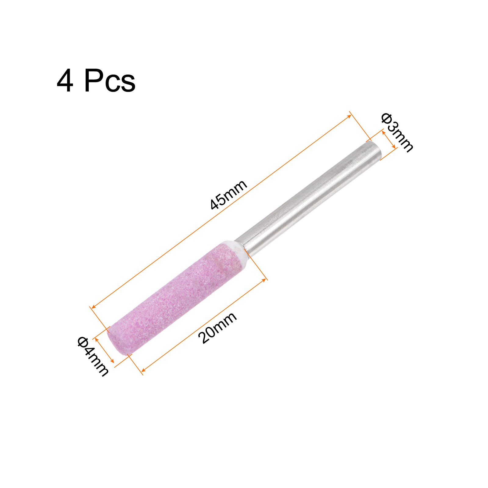 4pcs Diamond Coated Chainsaw Sharpener Bits 5/32" Chain Saw Grinder, Ceramics