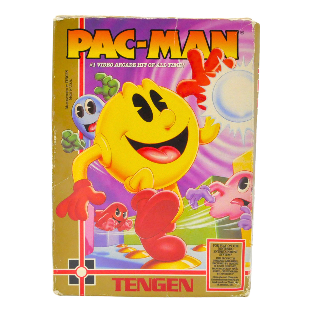 NES Cart in Box - Pac-Man Tengen, No Manual