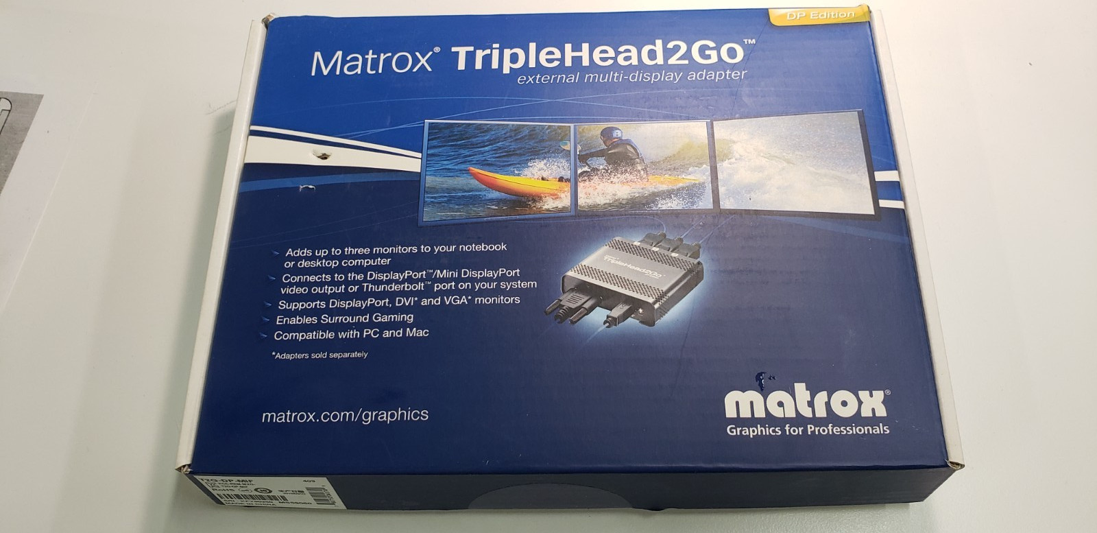 NEW Matrox TripleHead2Go DP version T2G-DP-MIF Video Splitter