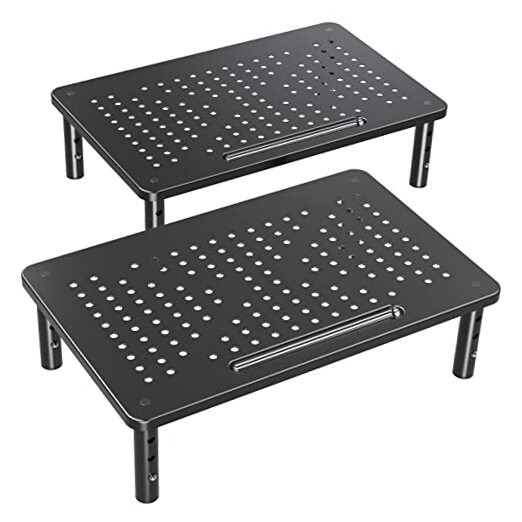 2 Pack Monitor Stand Riser - 3 Height Adjustable Monitor Stand for Laptop,