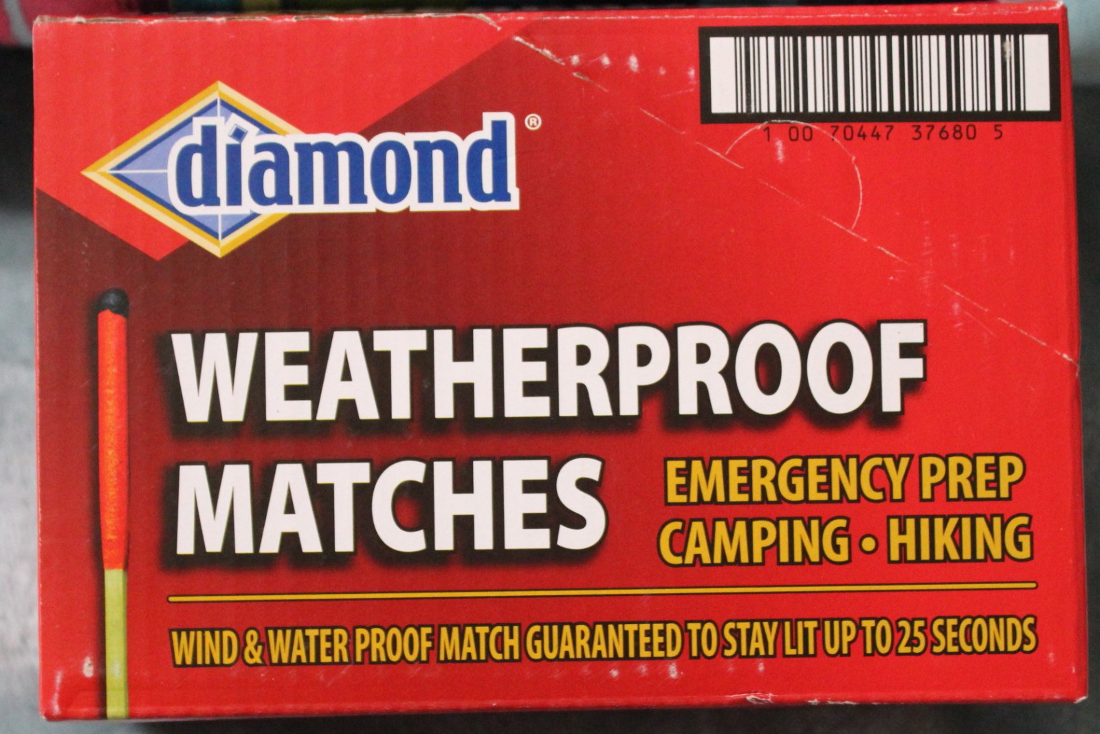 Lot of 2 (50 matches) - Diamond Weatherproof Matches - windproof / waterproof