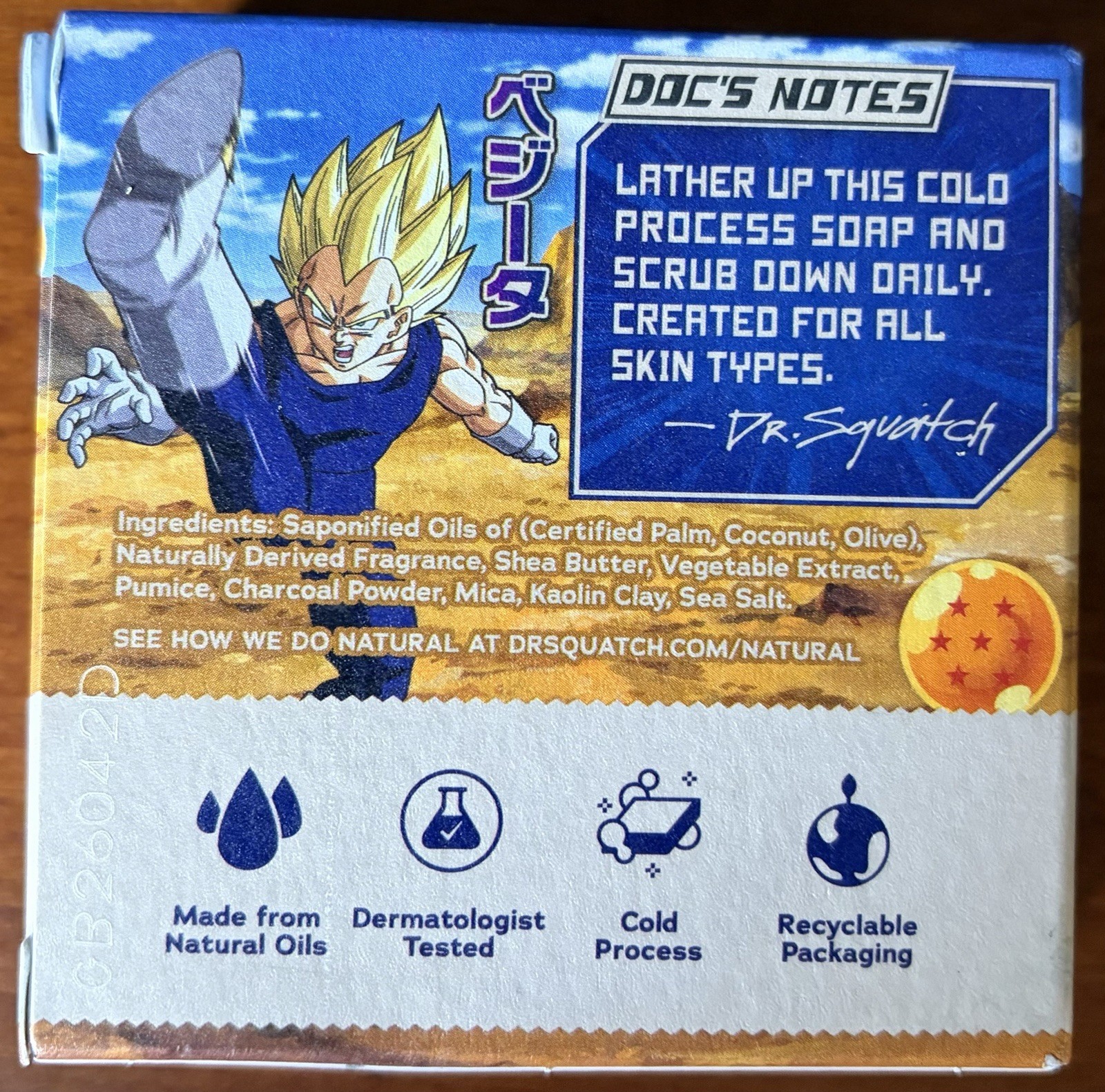 Dragon Ball Z - Final Flash Fresh & Super Saiyan Surge - 2 Pack Soap Dr Squatch