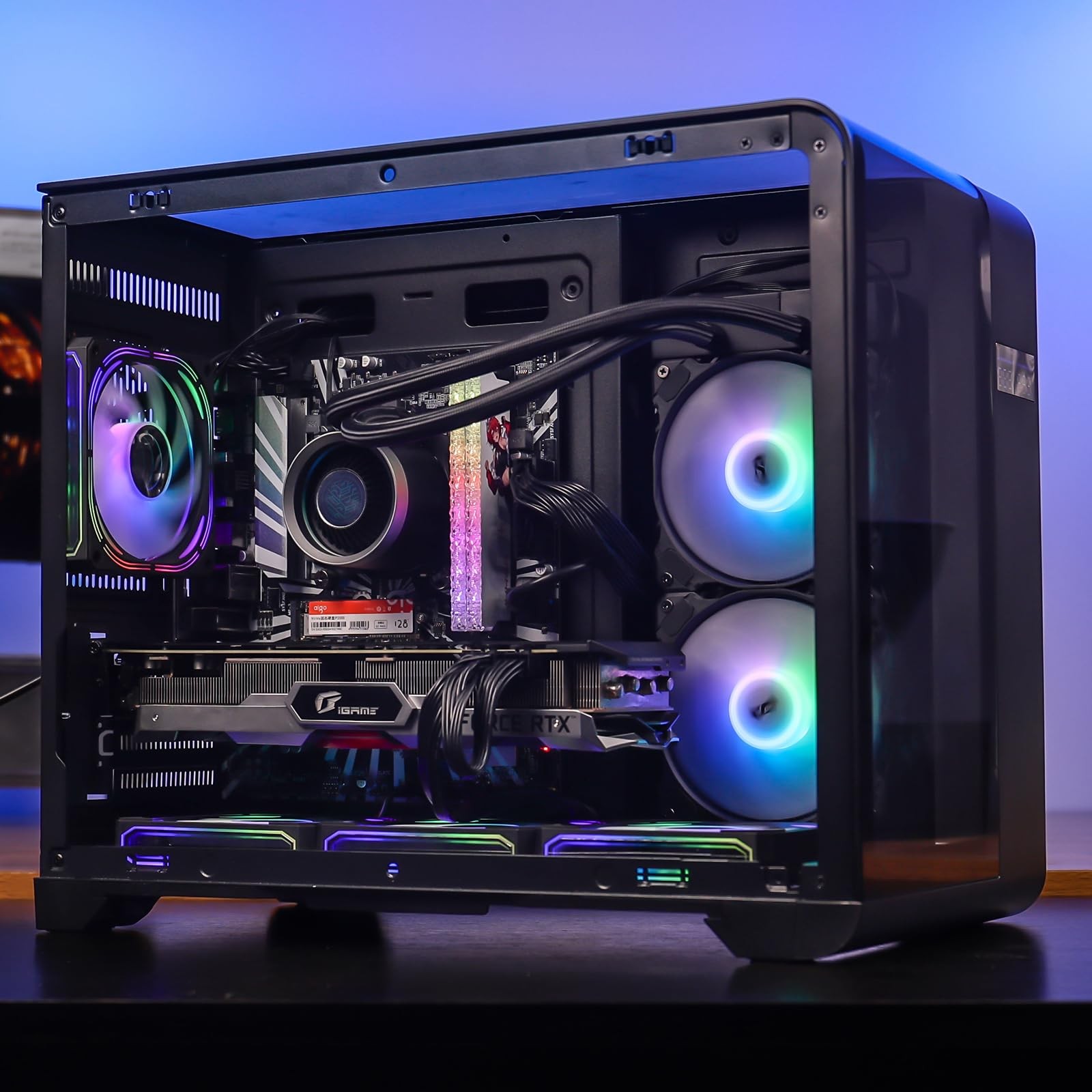 Darkflash Dn240A Aio Cpu Liquid Cooler High-Performance Pump Argb Sync Pwm Fans