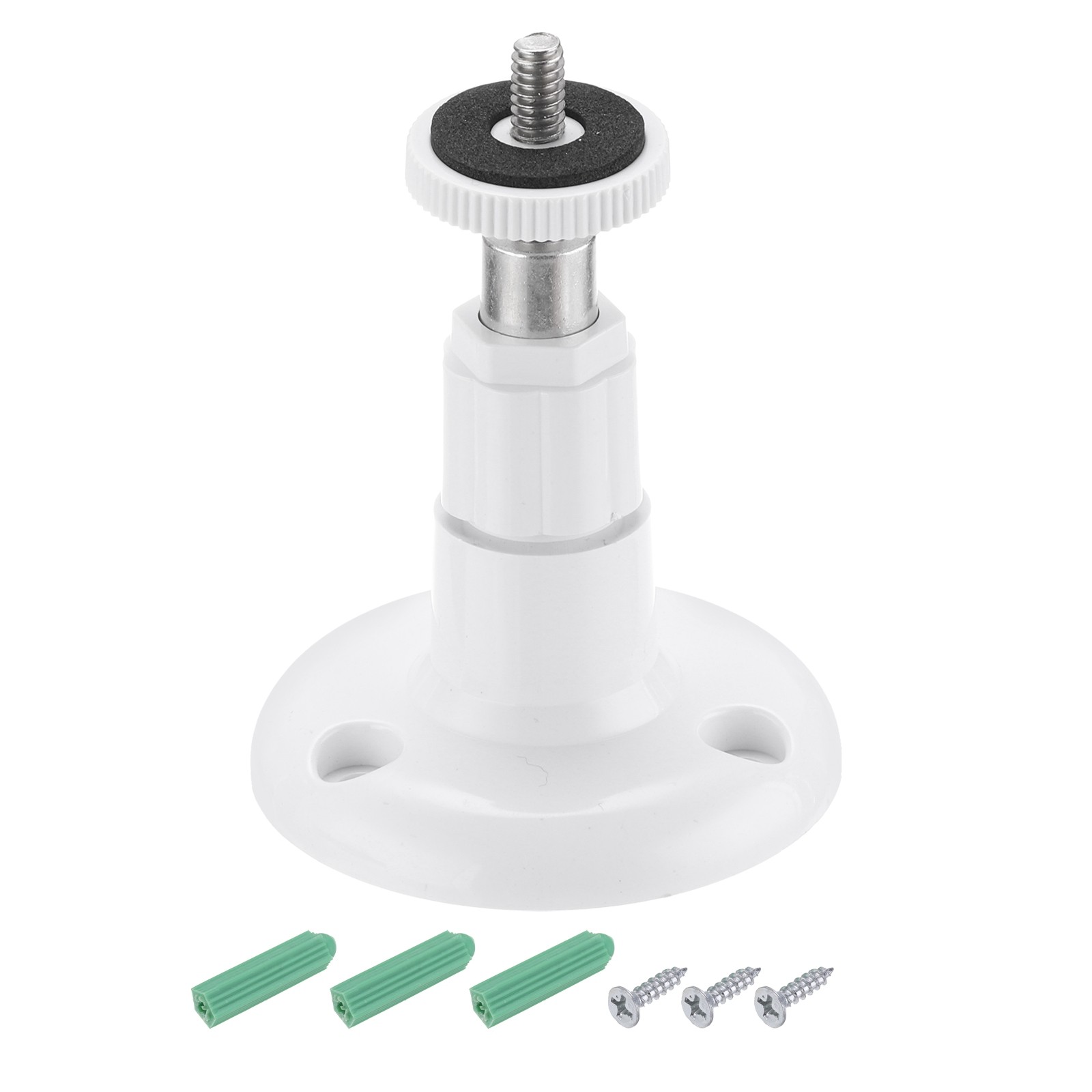 1 Pack Wall Mount Security Camera Bracket 3.7" Mounting White, Plastic
