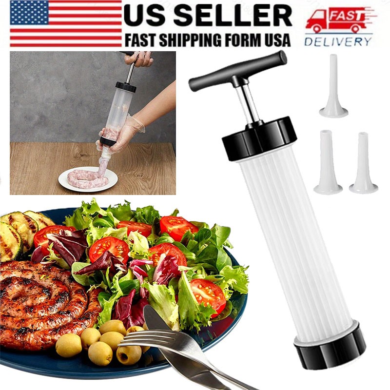 Manual Sausage Stuffer Sausage Maker Sausage Meat Filler Syringe Filling Machine
