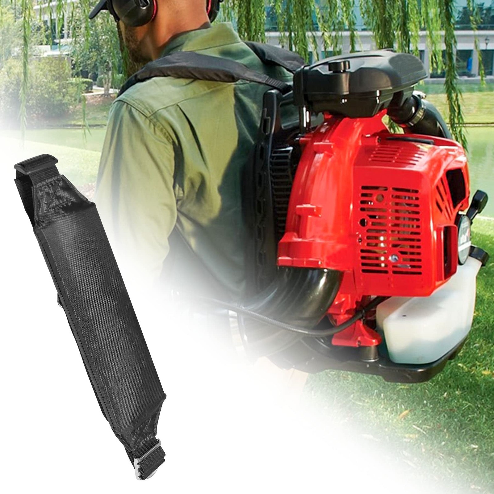Tavaski 511758401 Backpack Blower Shoulder Straps Fit for RedMax Black