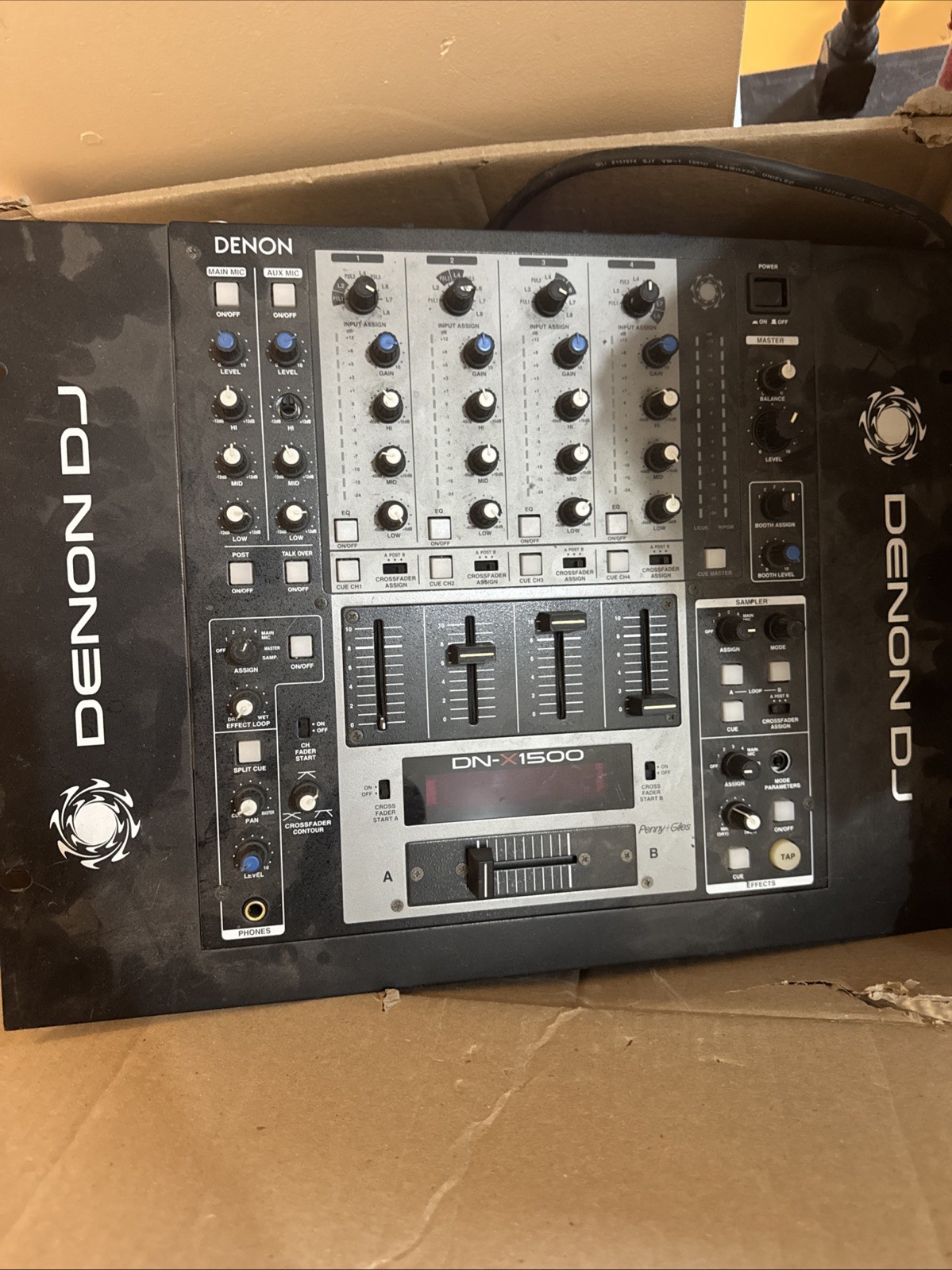 Denon DJ DN-X1500 Professional 4 Channel DJ Mixer w/ Sampling & Digital Effects