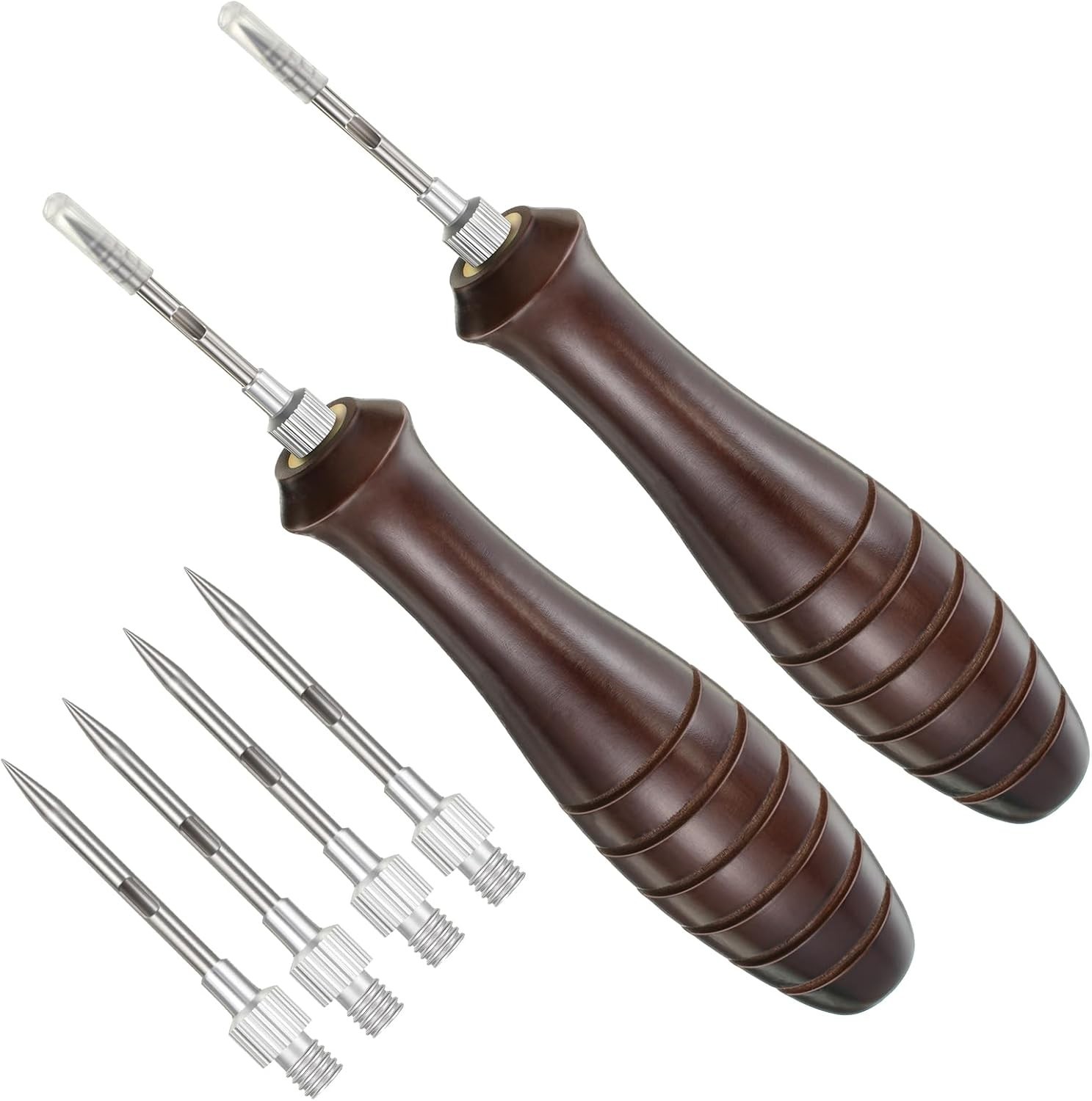 Feekoon 2 Pack Fish Venting Tool, Kit for Deep Sea Fishes Dark Brown